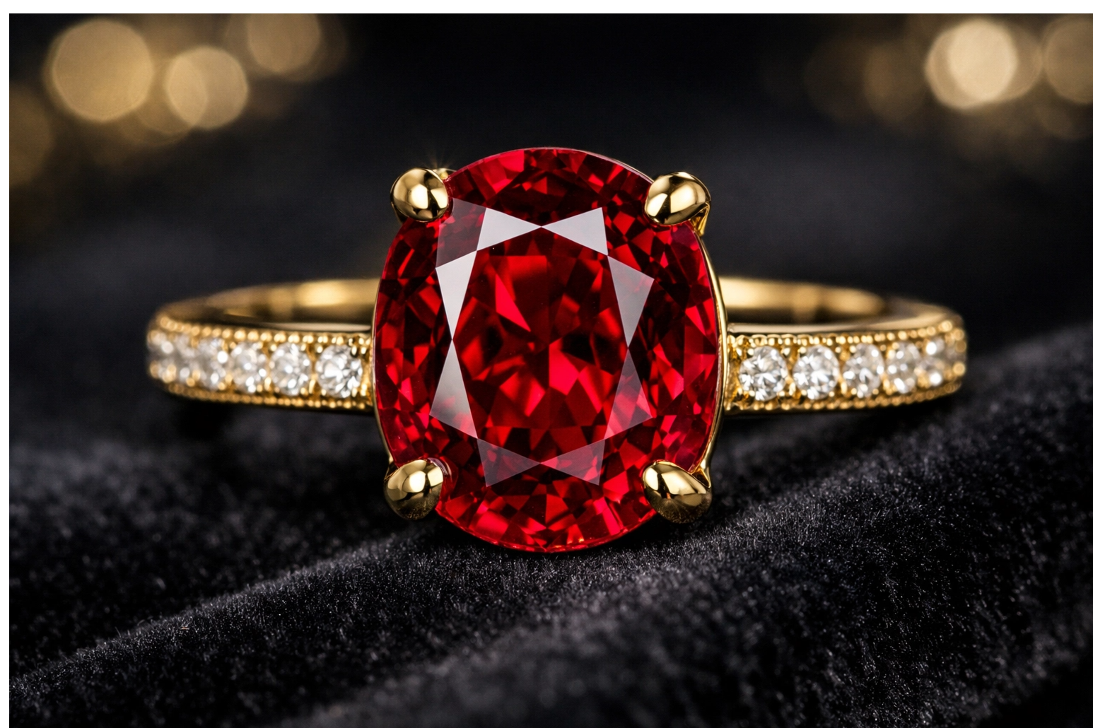 birthstone jewelry, july birthstone, ruby birthstone, red spinel jewelry, rubellite jewelry, garnet jewelry, lab-created ruby