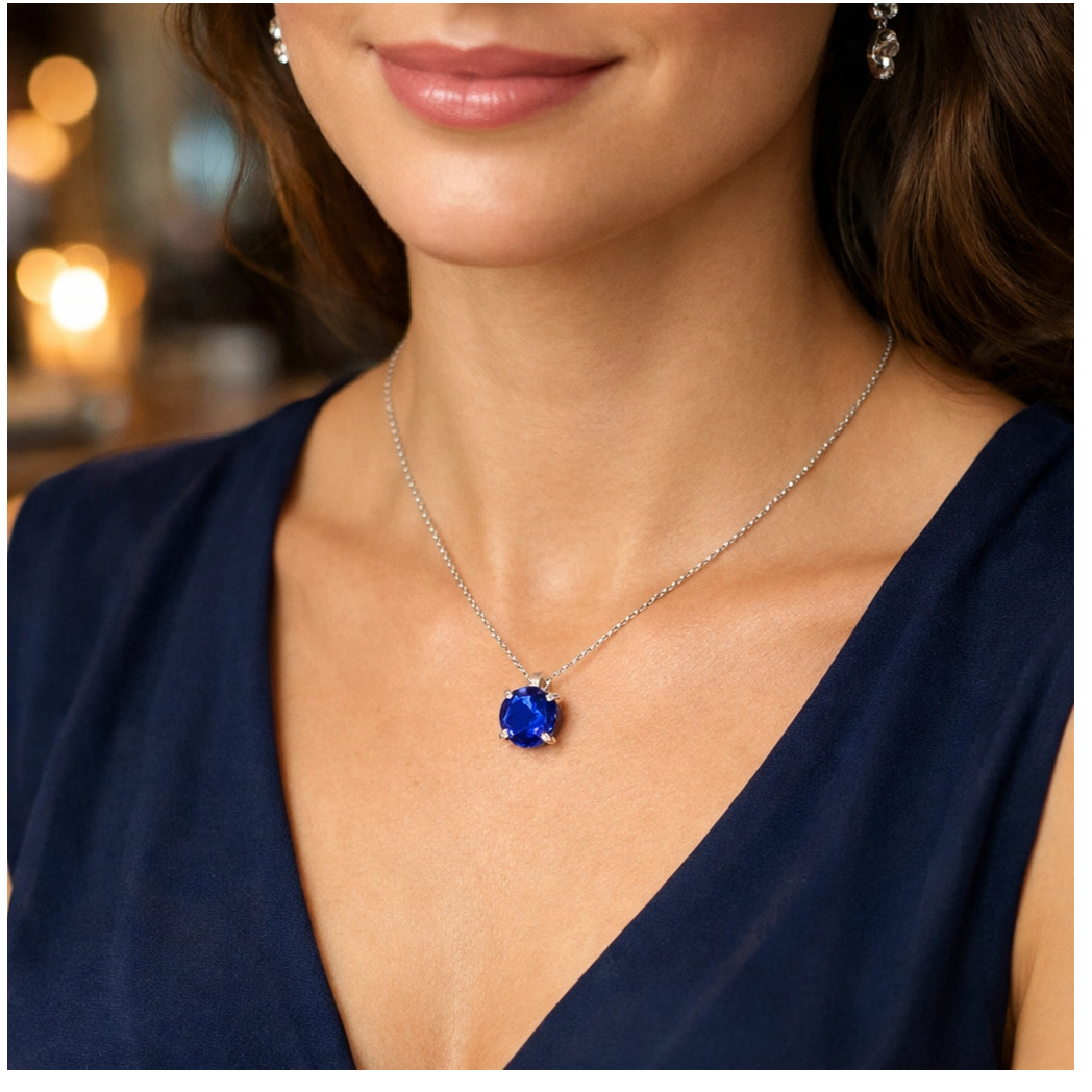 sapphire pendant necklace, blue sapphire pendant, elegant blue sapphire pendant, sapphire jewelry, blue sapphire jewelry, sapphire necklace, sapphire quality, sapphire symbolism, sapphire care