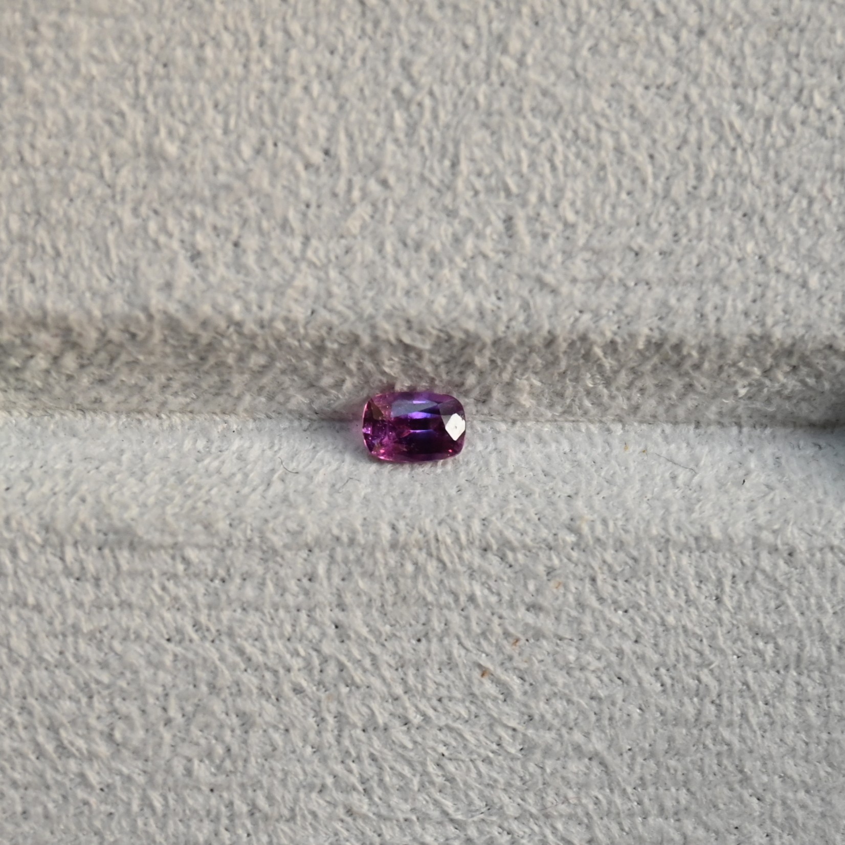 Hot Pink Cushion, 0.59ct SAP005, Sri Lanka Pink