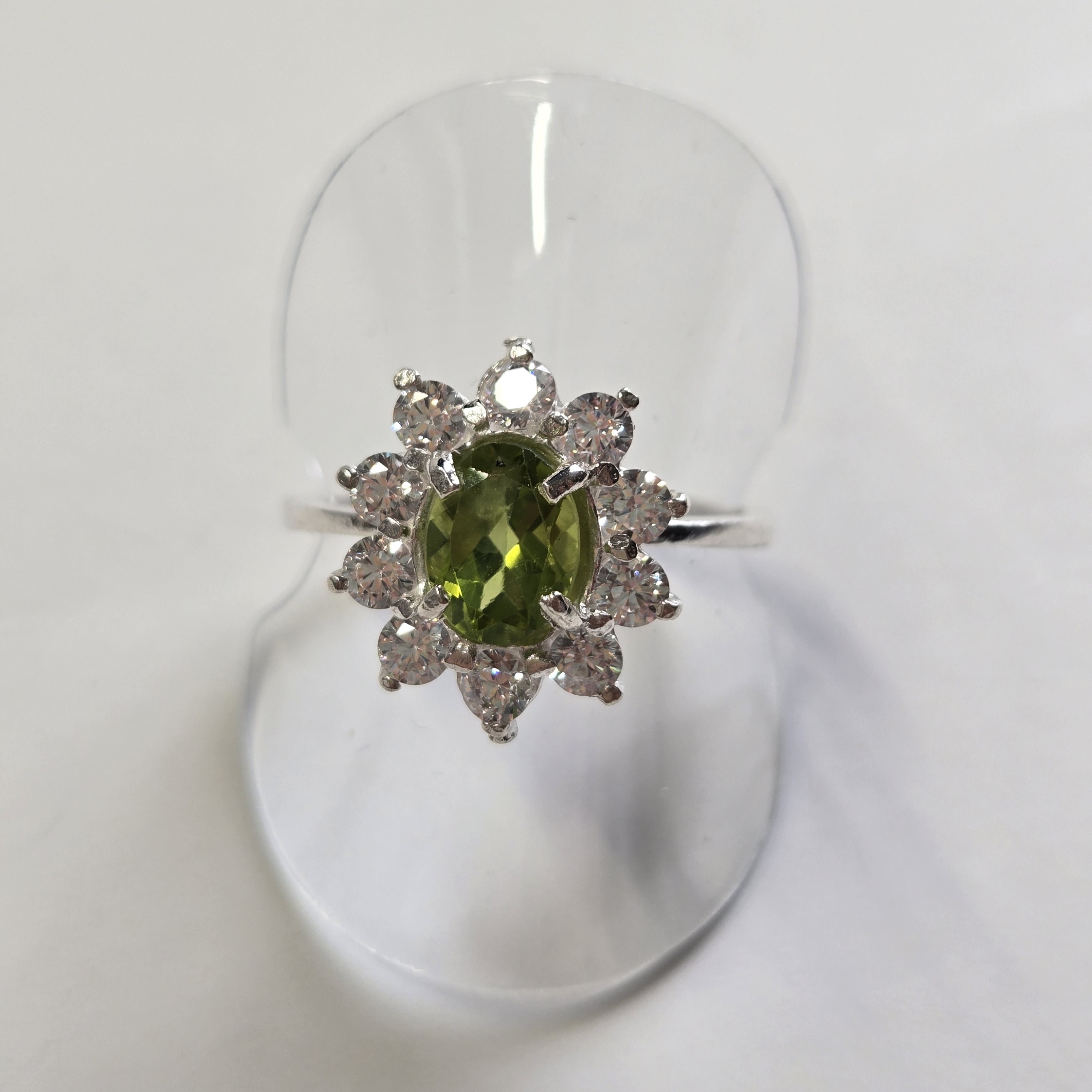Peridot Ring, August Birthstone, 925 Silver, Handmade, Sri Lanka