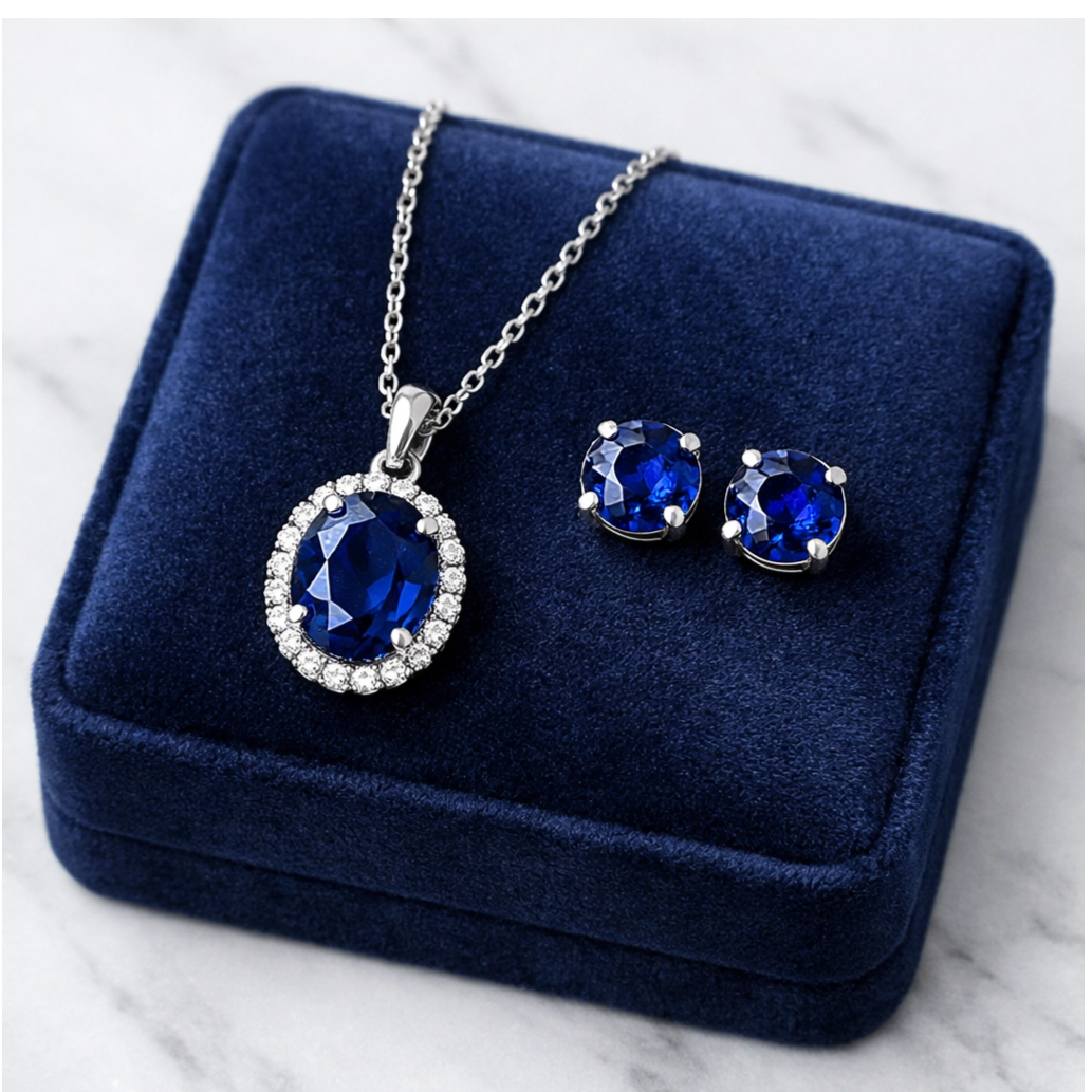 Why a Dark Blue Sapphire Pendant Necklace is a Wardrobe Essential
