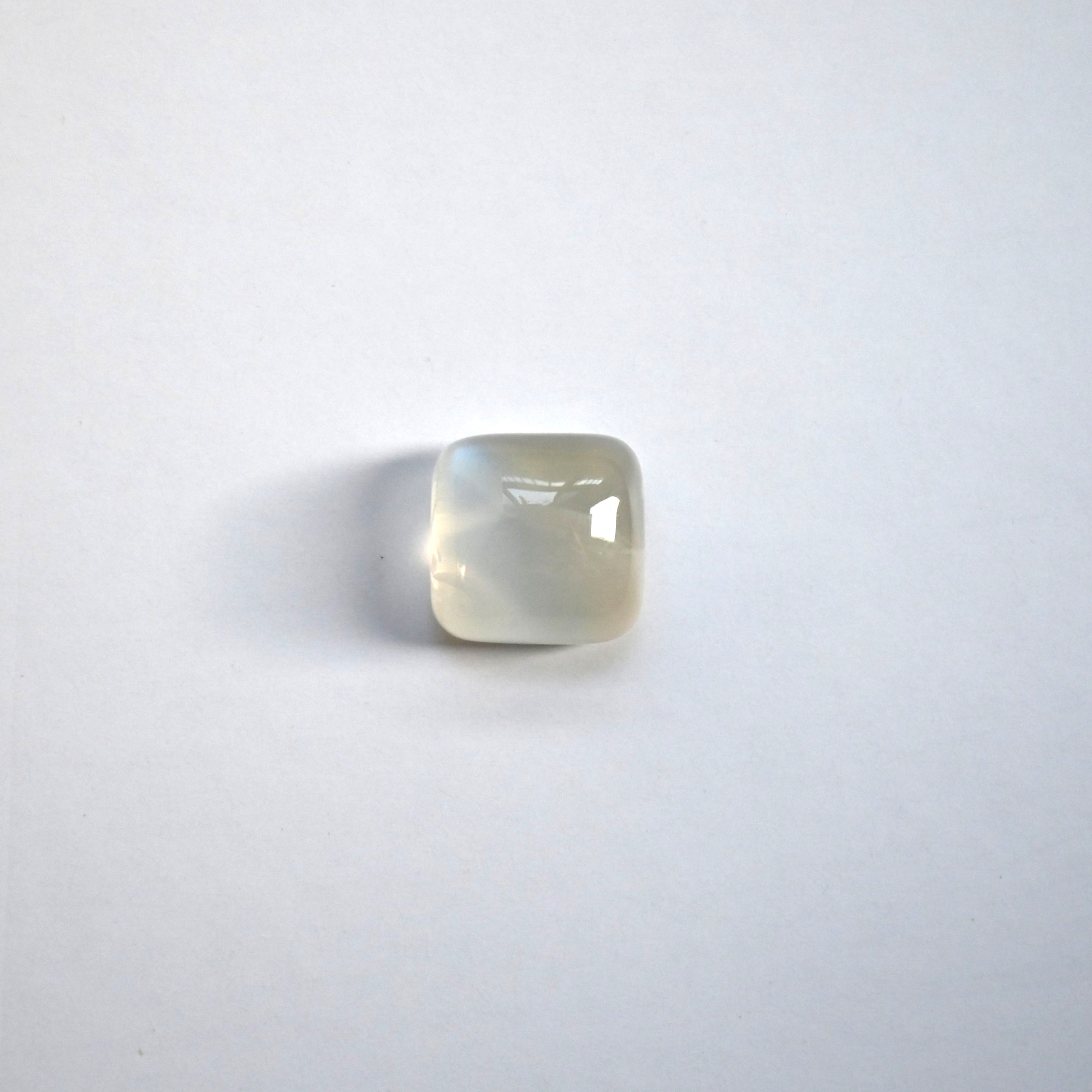 Natural White Square Moonstone, Weight: 11.18 ct MO0001,Loose stones, moonstone, white moonstone, square moonstone, natural loose gemstone