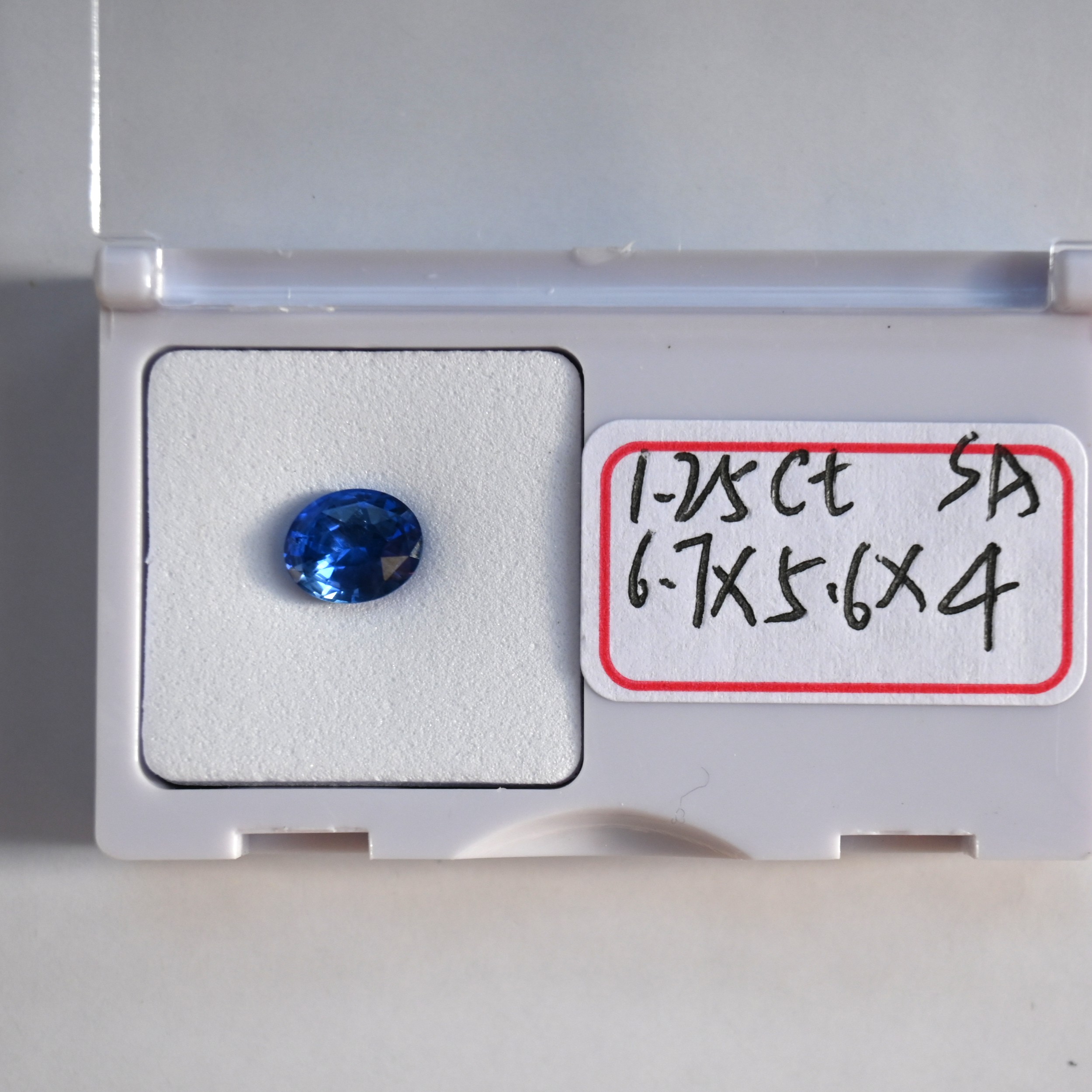 Natural Blue Sapphire, 1.25ct Oval, Loose Stone SA0002, Jewelry Supply