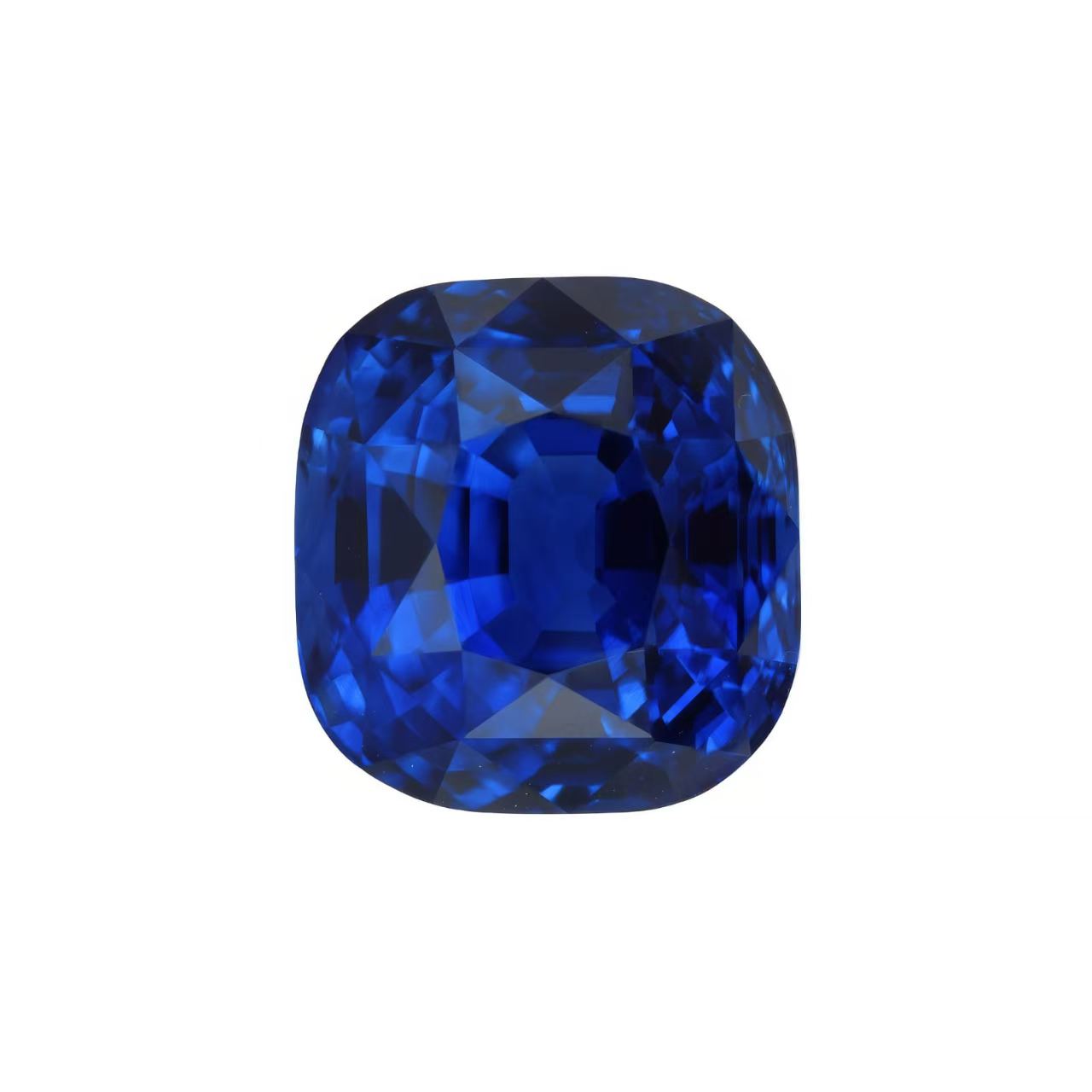 An ultra-rare 18.23ct cushion-cut Royal Blue Sapphire. Exceptional size and deep, saturated color profile. Certified investment-grade gem. N0010,18ct Blue Sapphire, Rare Cushion Cut Sapphire, Royal Blue Certified, Investment Grade Gem, Large Natural Sapphire