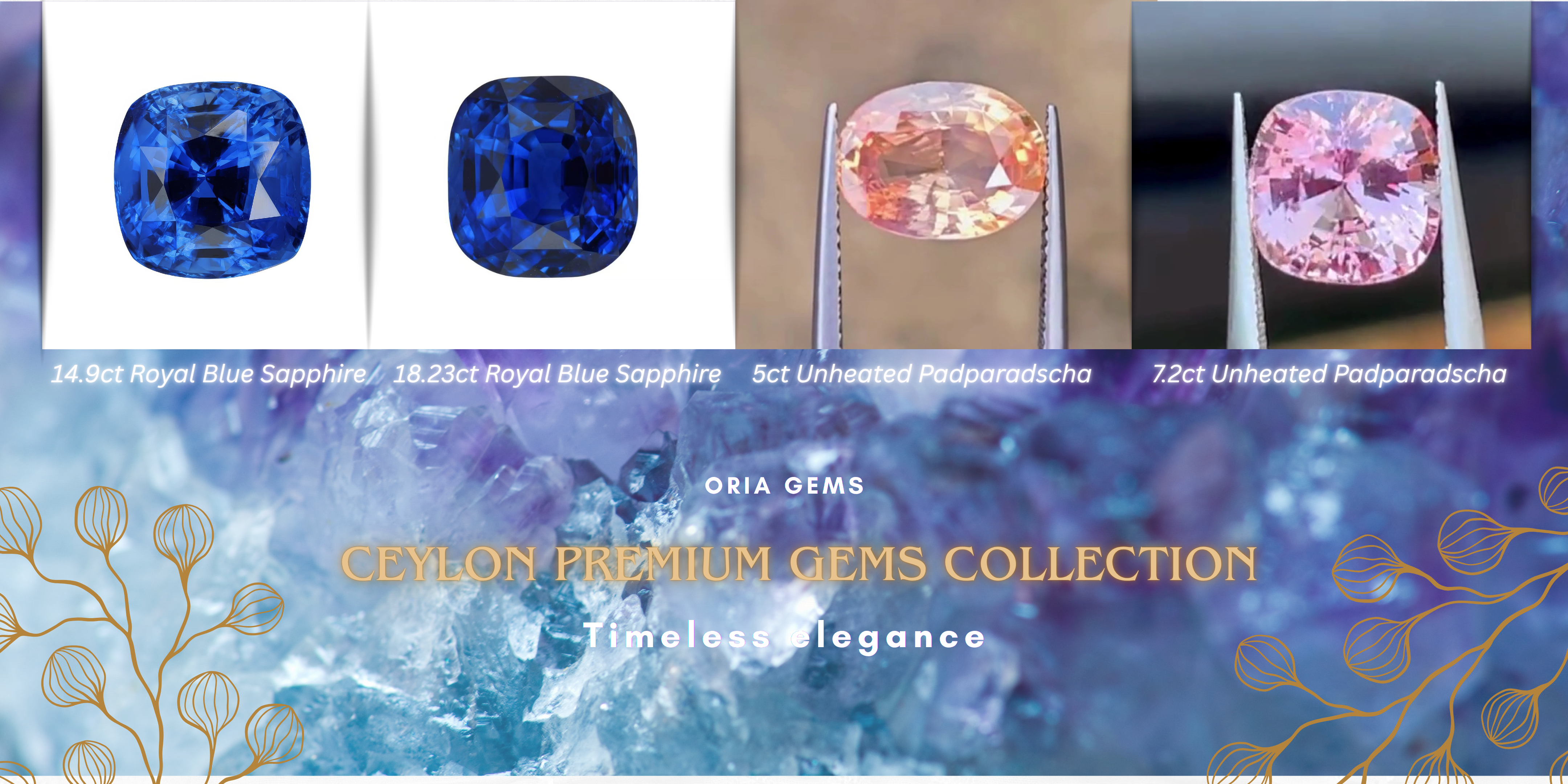 Luxury Sri Lankan Sapphire Collection