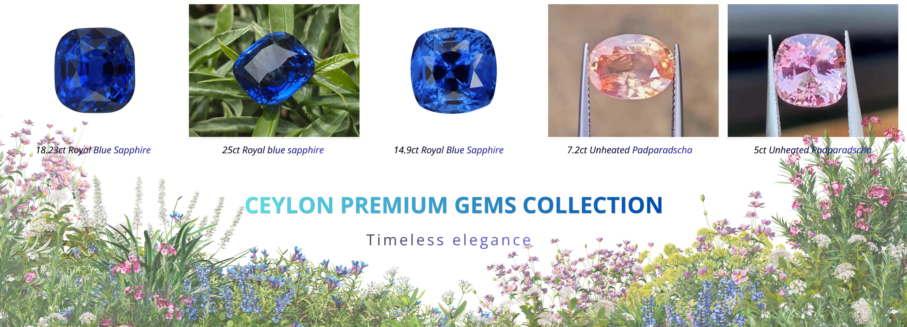 Luxury Sri Lankan Sapphire Collection