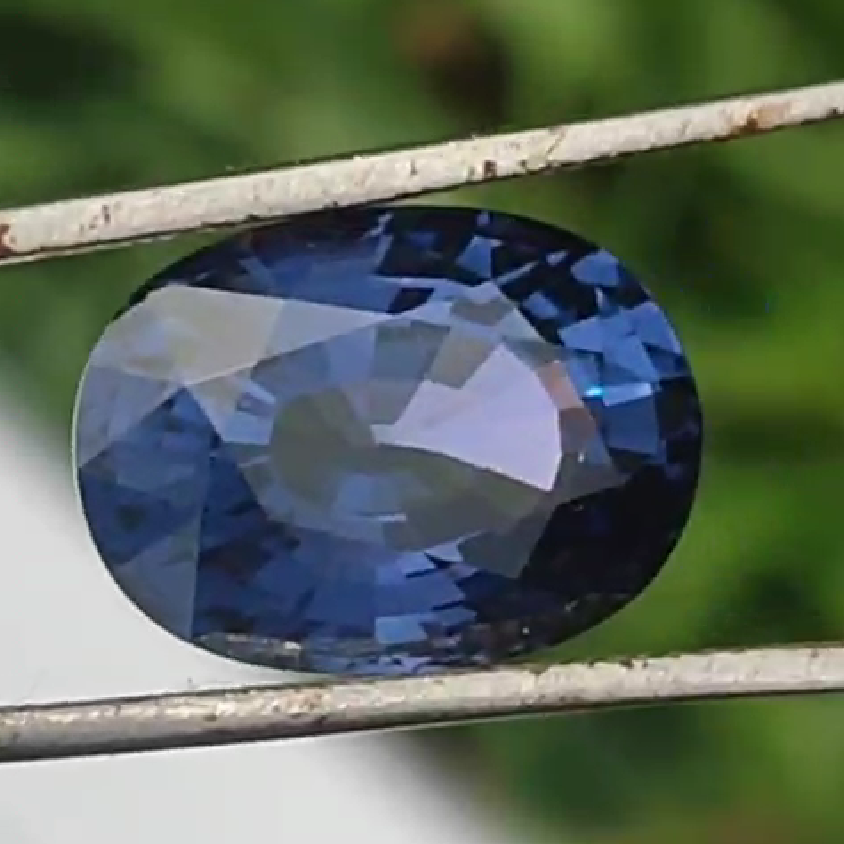 13.016ct Unheated Cobalt Spinel - Vivid Blue Oval