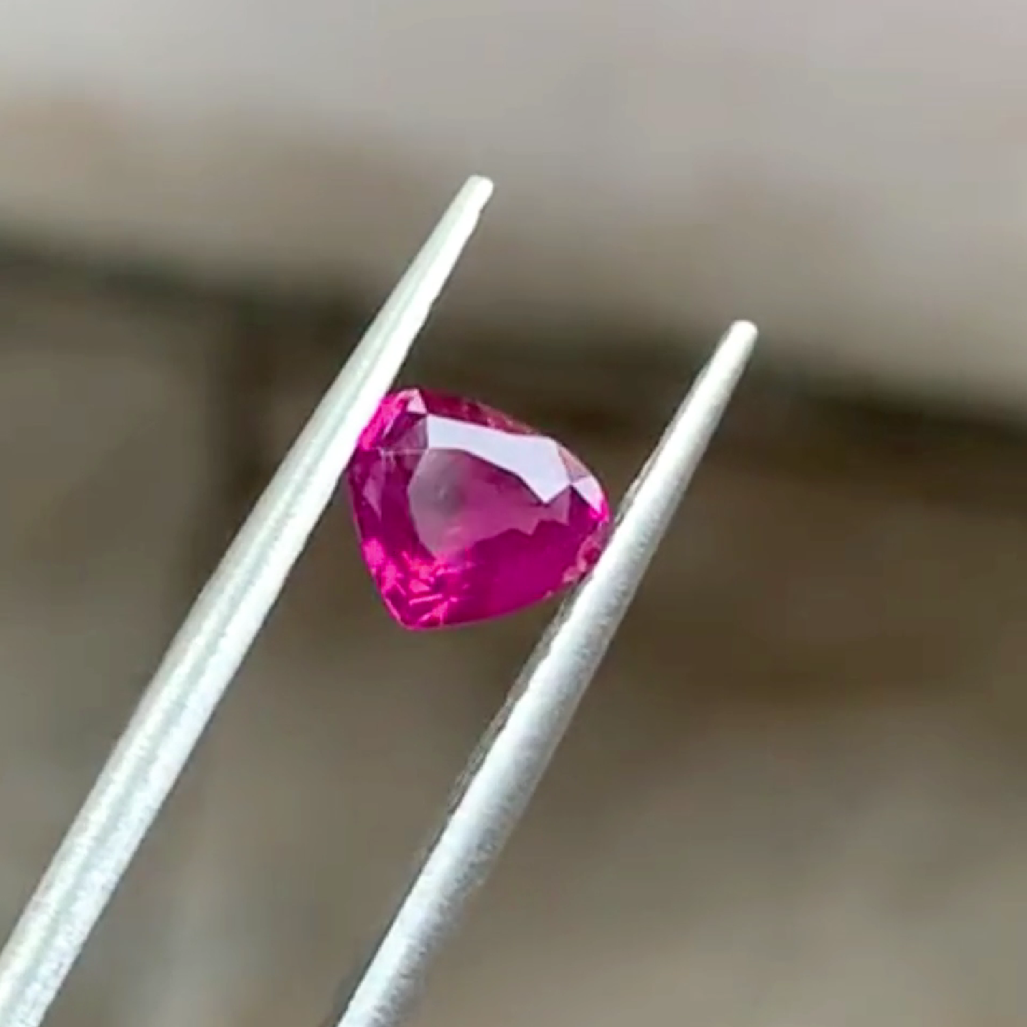 1.0ct Natural Red Ruby - Vivid Pigeon Blood Red - Heart Brilliant Cut