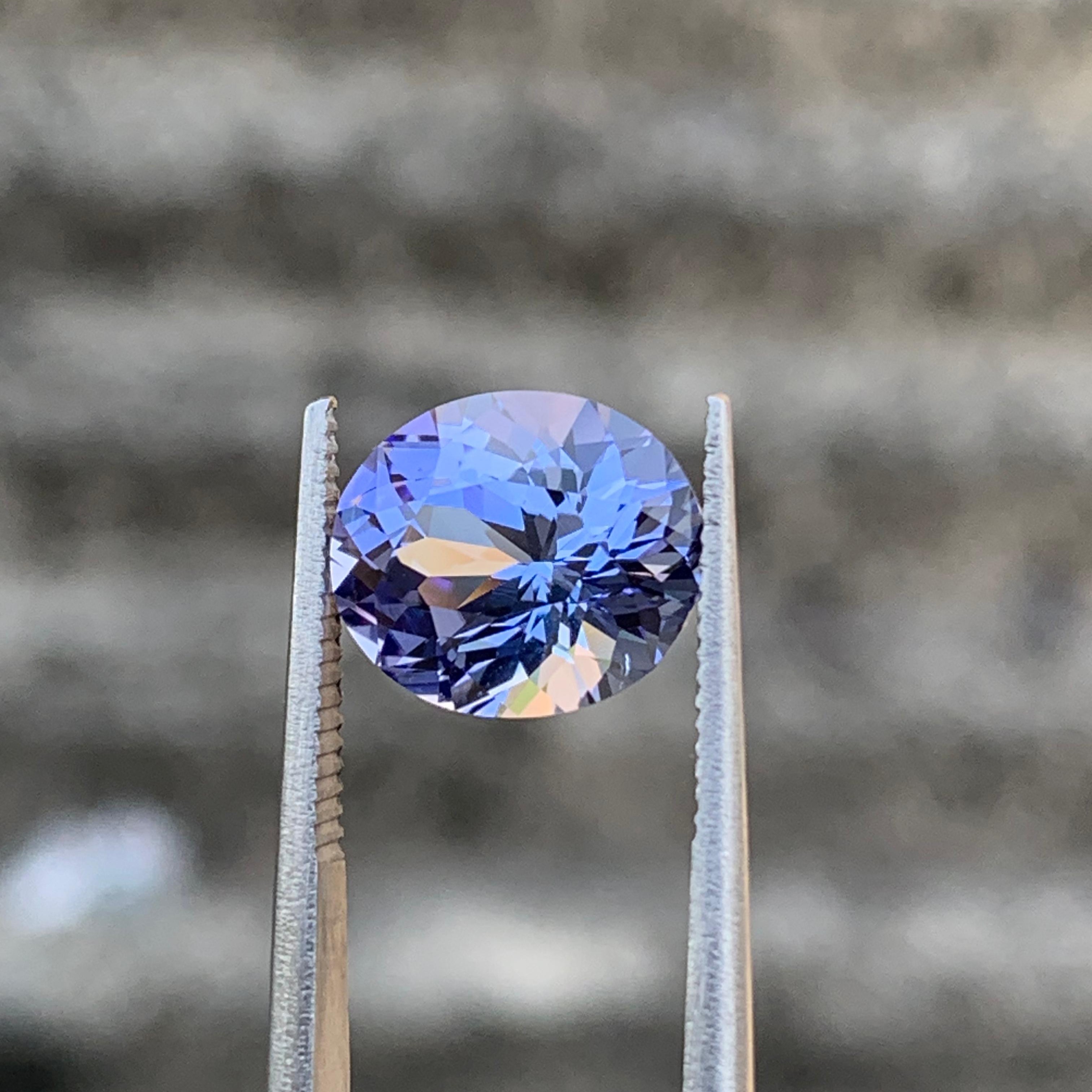 3.92ct Natural Violetish-Blue Zoisite Oval – Sri Lanka "Tanzanite Color"