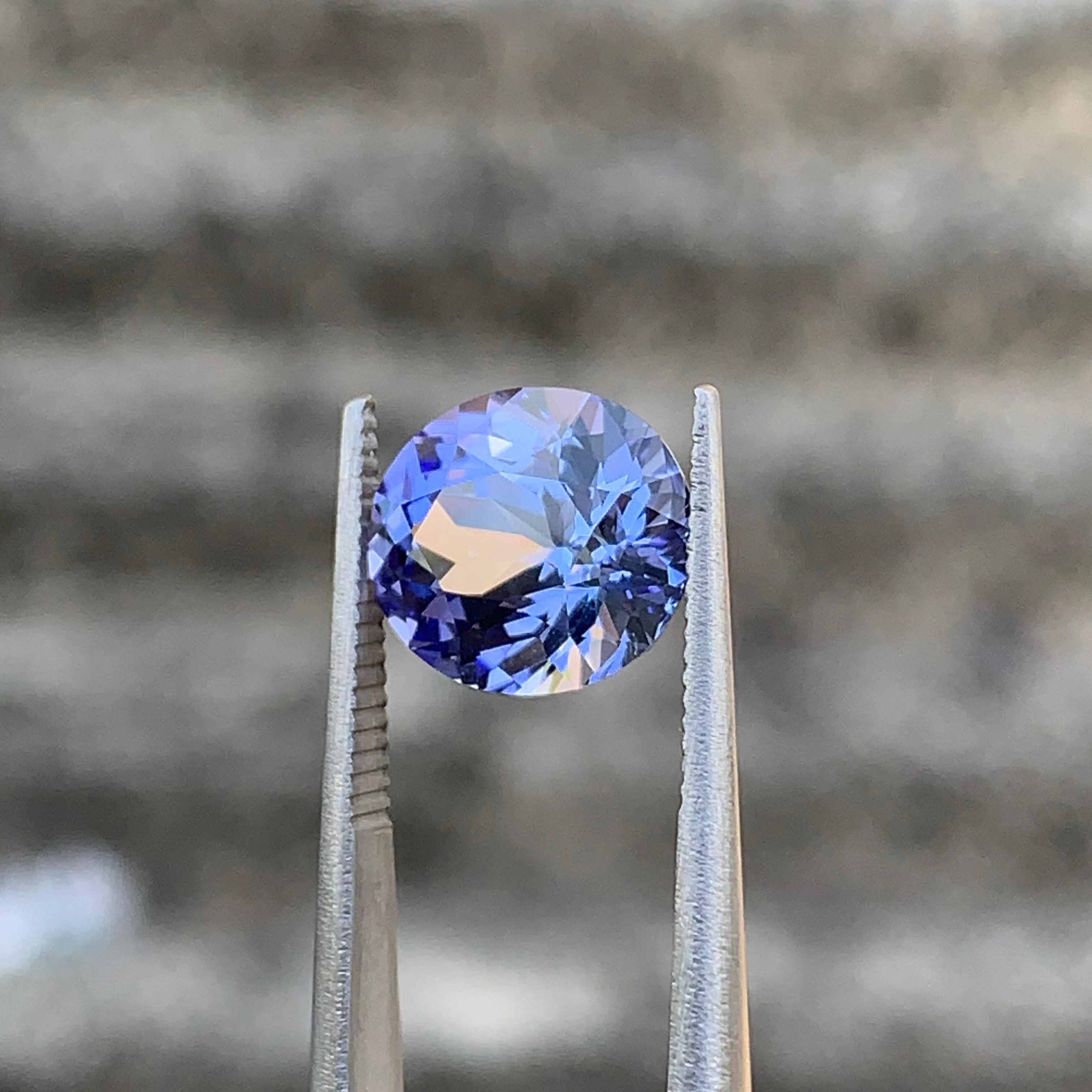 3.92ct Natural Violetish-Blue Zoisite Oval – Sri Lanka "Tanzanite Color"