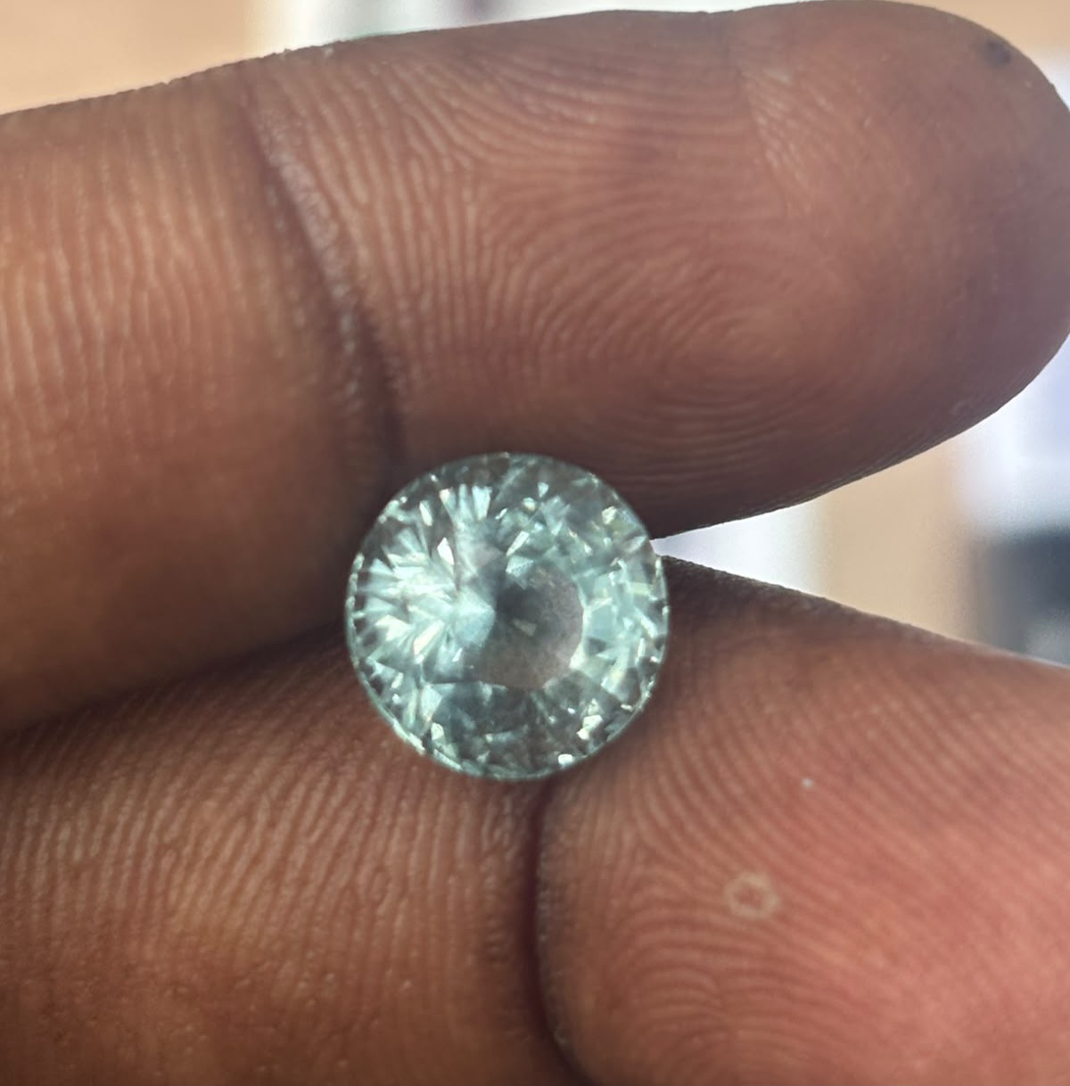 4.50 Carat Natural Round Brilliant Cut Aquamarine Gemstone