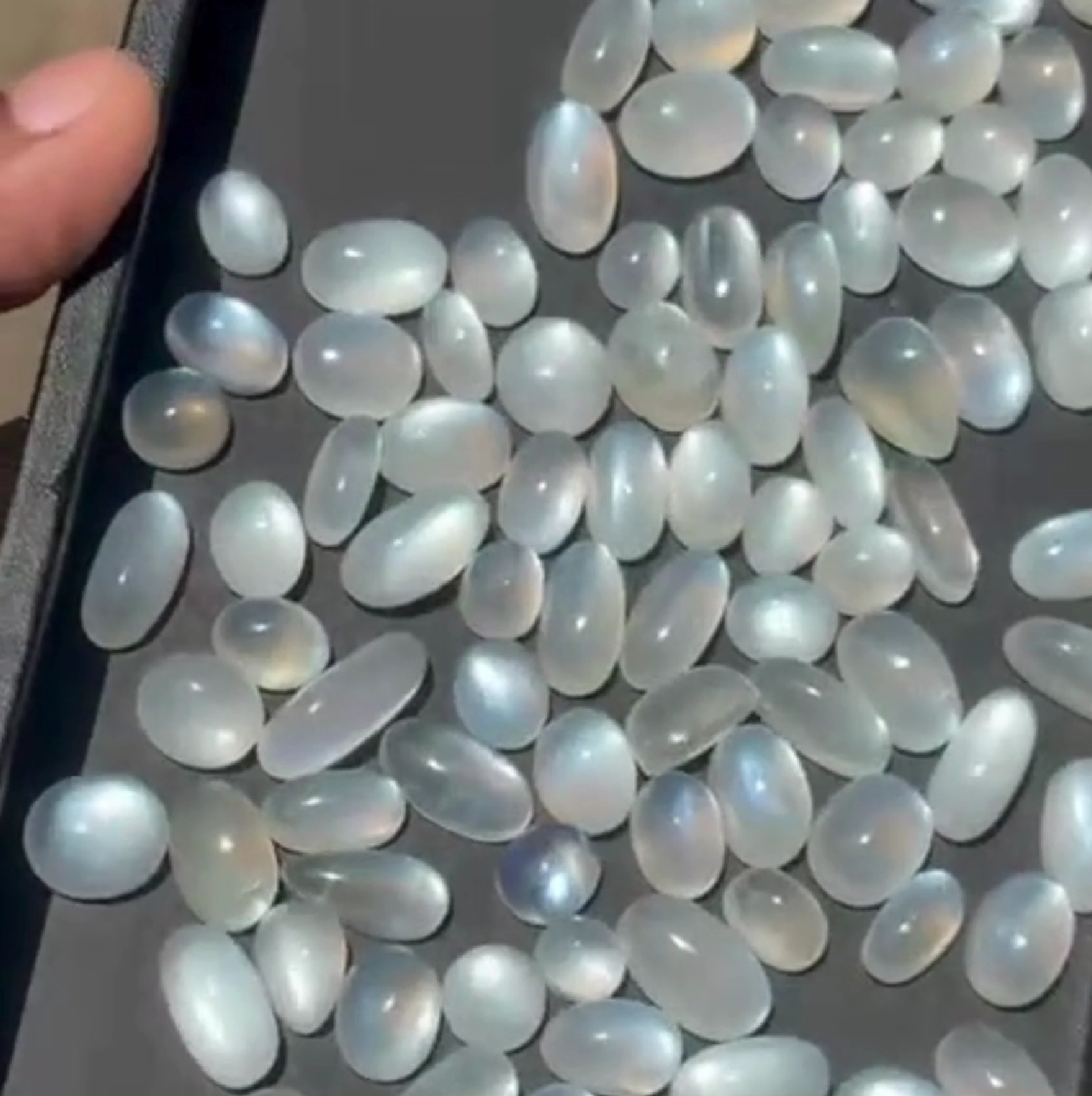 Natural White Moonstone Gemstone Lot 570ct