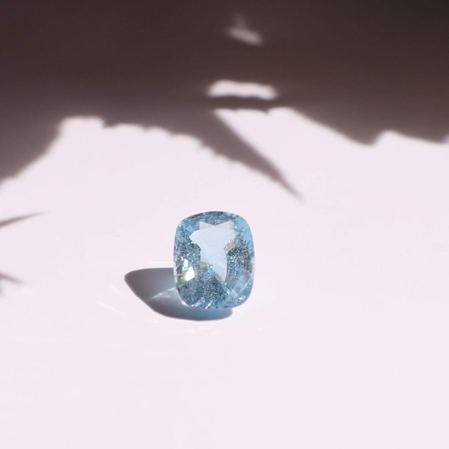 2.56ct Ocean Blue Aquamarine - Premium Cushion Cut