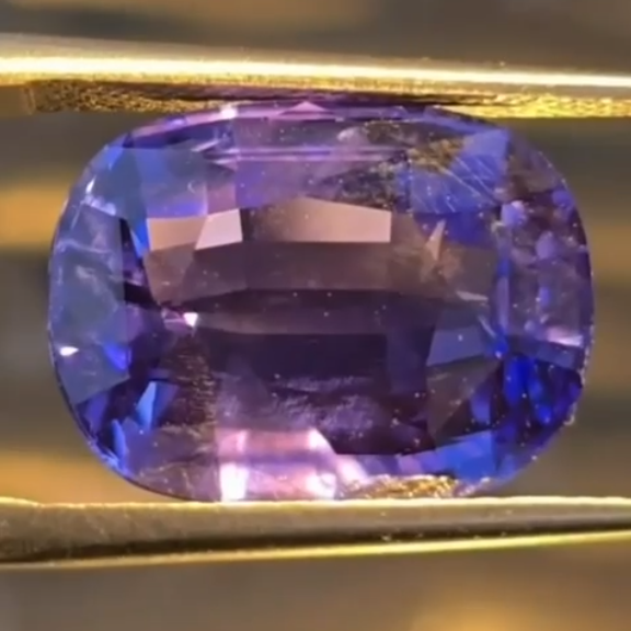 10+ Ct Natural Unheated Color Changing Sapphire, Sri Lanka