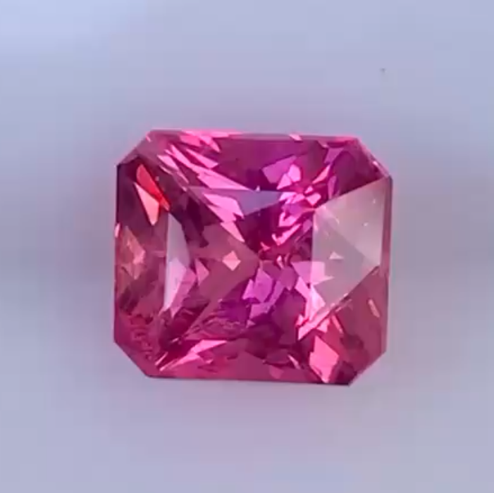 2.992 Ct Unheated Padparadscha Sapphire, Octagonal, Madagascar