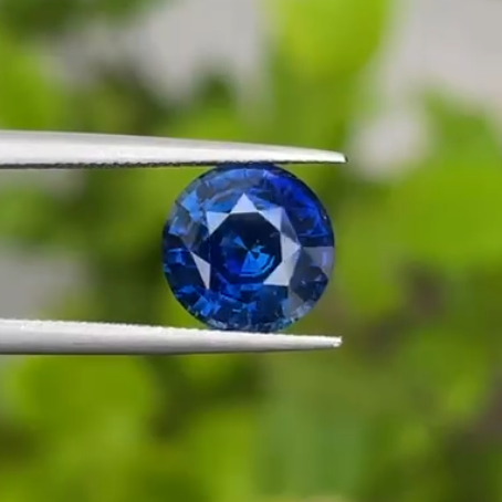 4.14 Ct Natural Heated Blue Sapphire, Loupe Clean, Sri Lanka