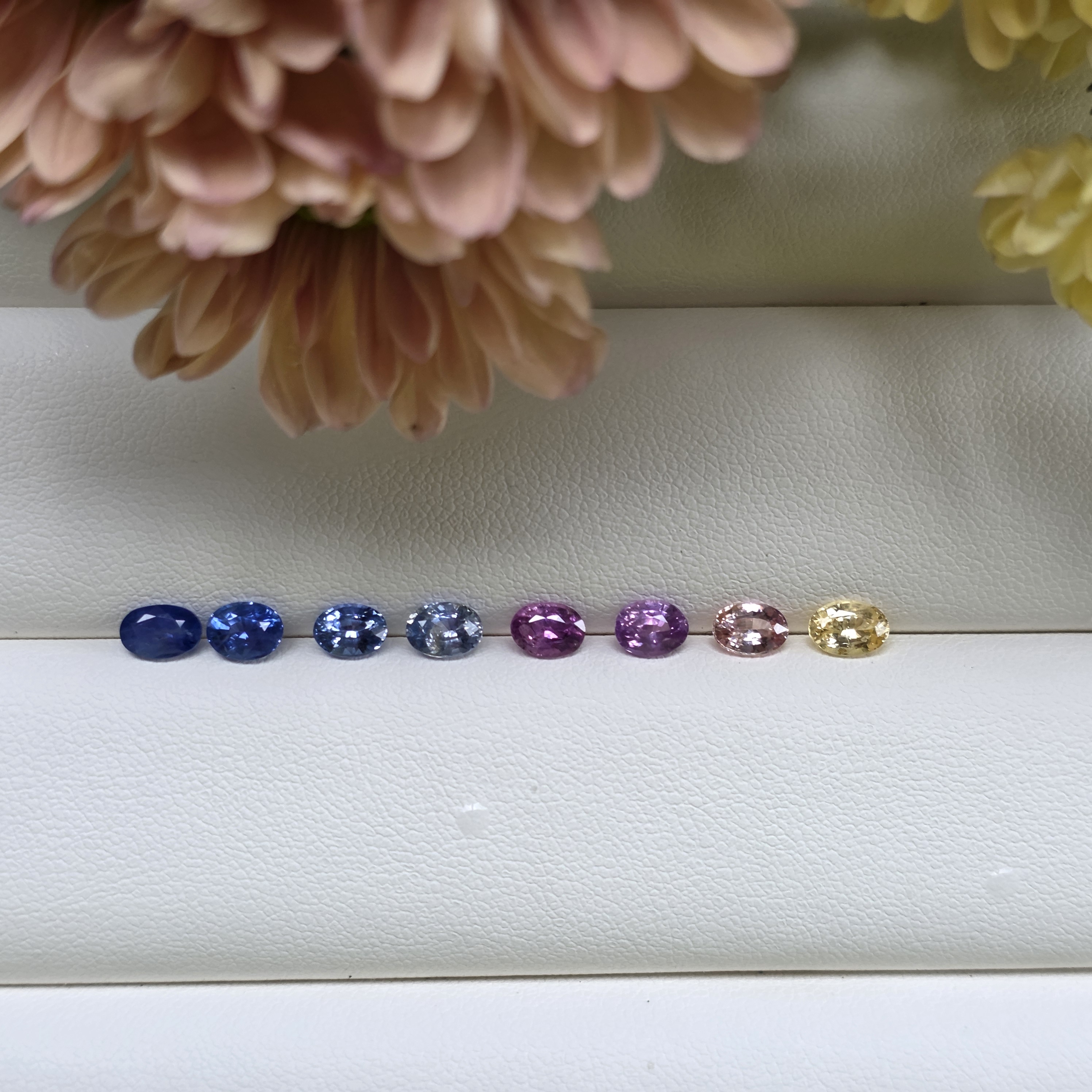 5.32 Ct Natural Sapphire Ombré Lot, 8 Pcs, Sri Lanka
