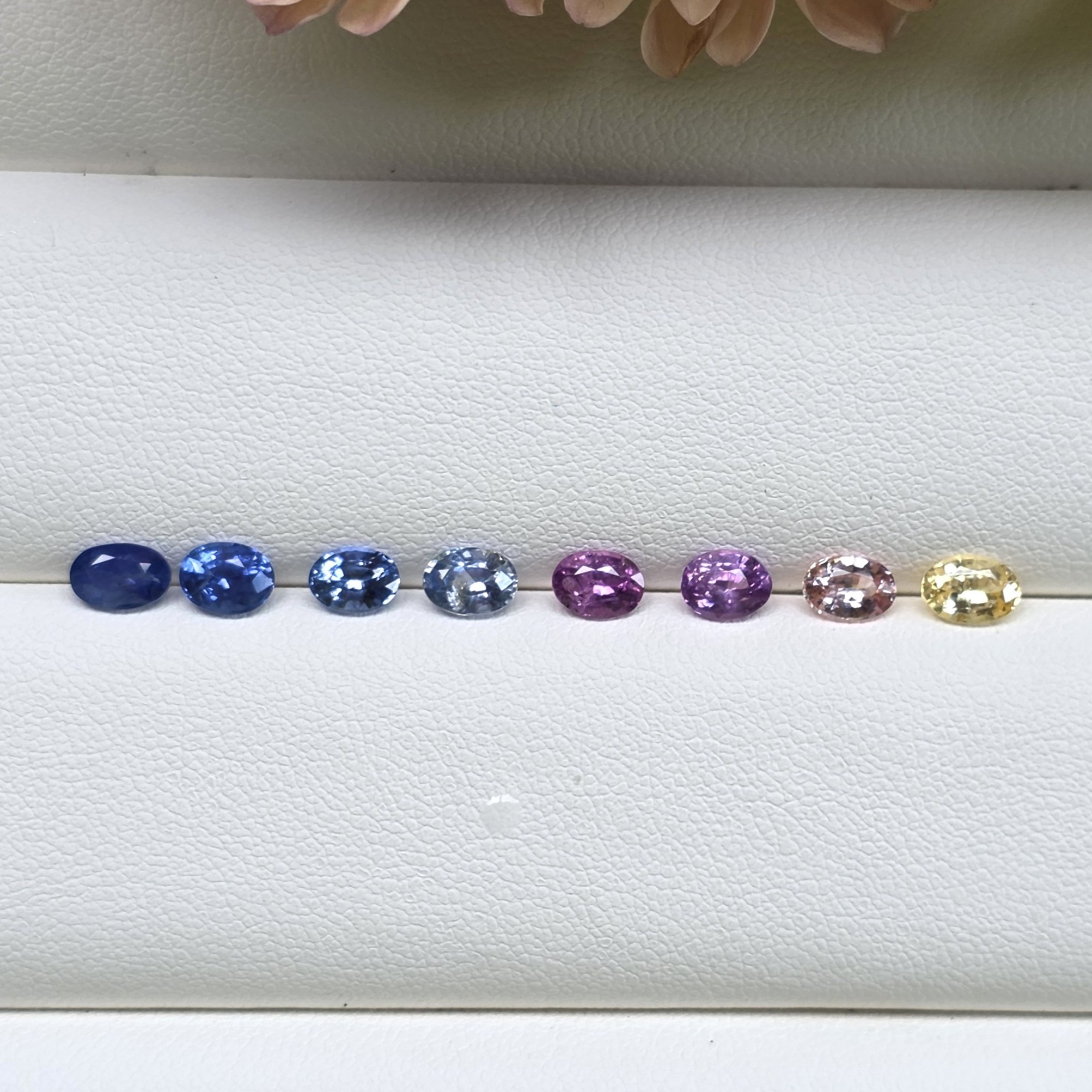 5.32 Ct Natural Sapphire Ombré Lot, 8 Pcs, Sri Lanka