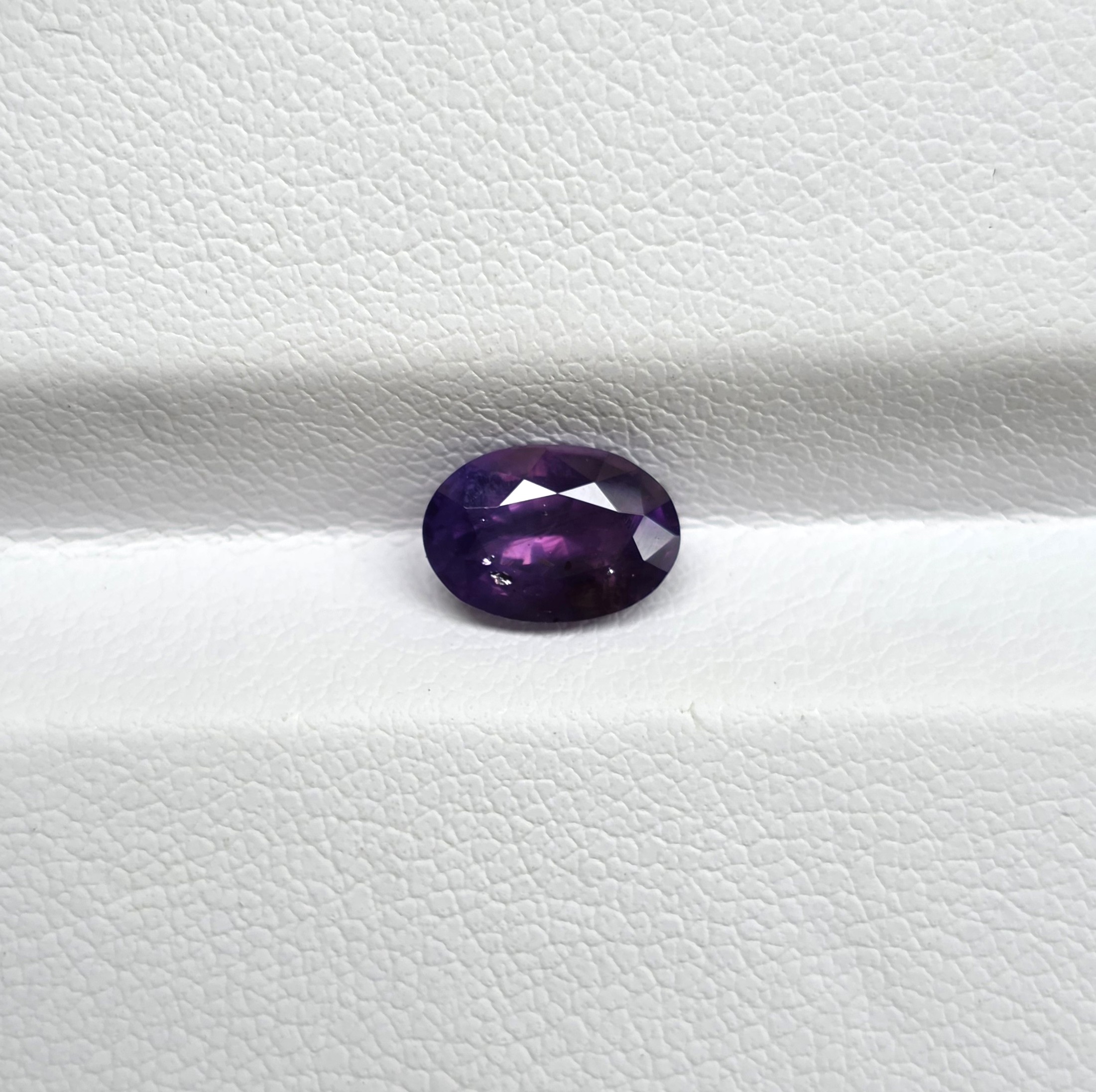 1.58 Ct Natural Purple Sapphire, Oval, Sri Lanka