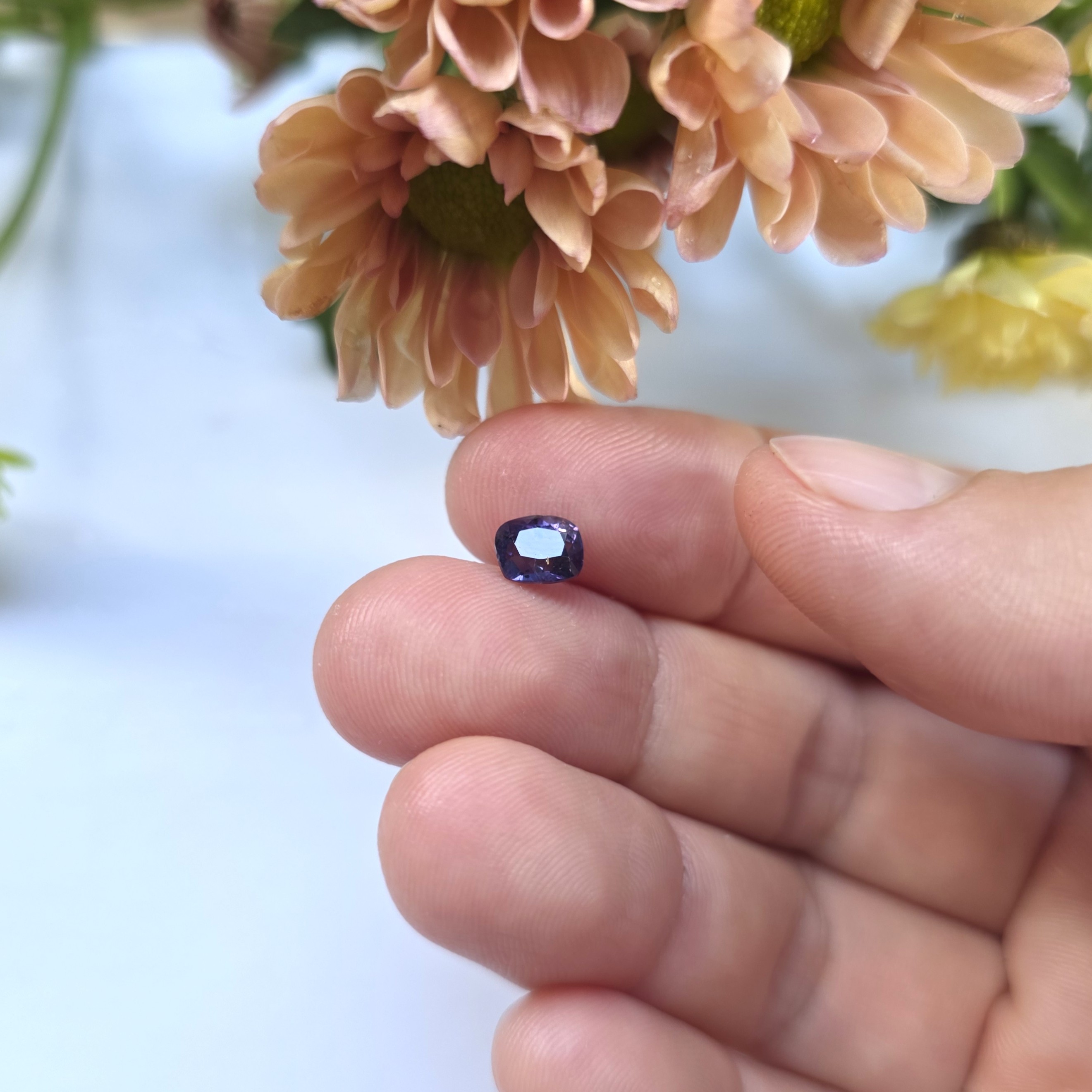 1.32 Ct Natural Purple Sapphire, Cushion, Sri Lanka