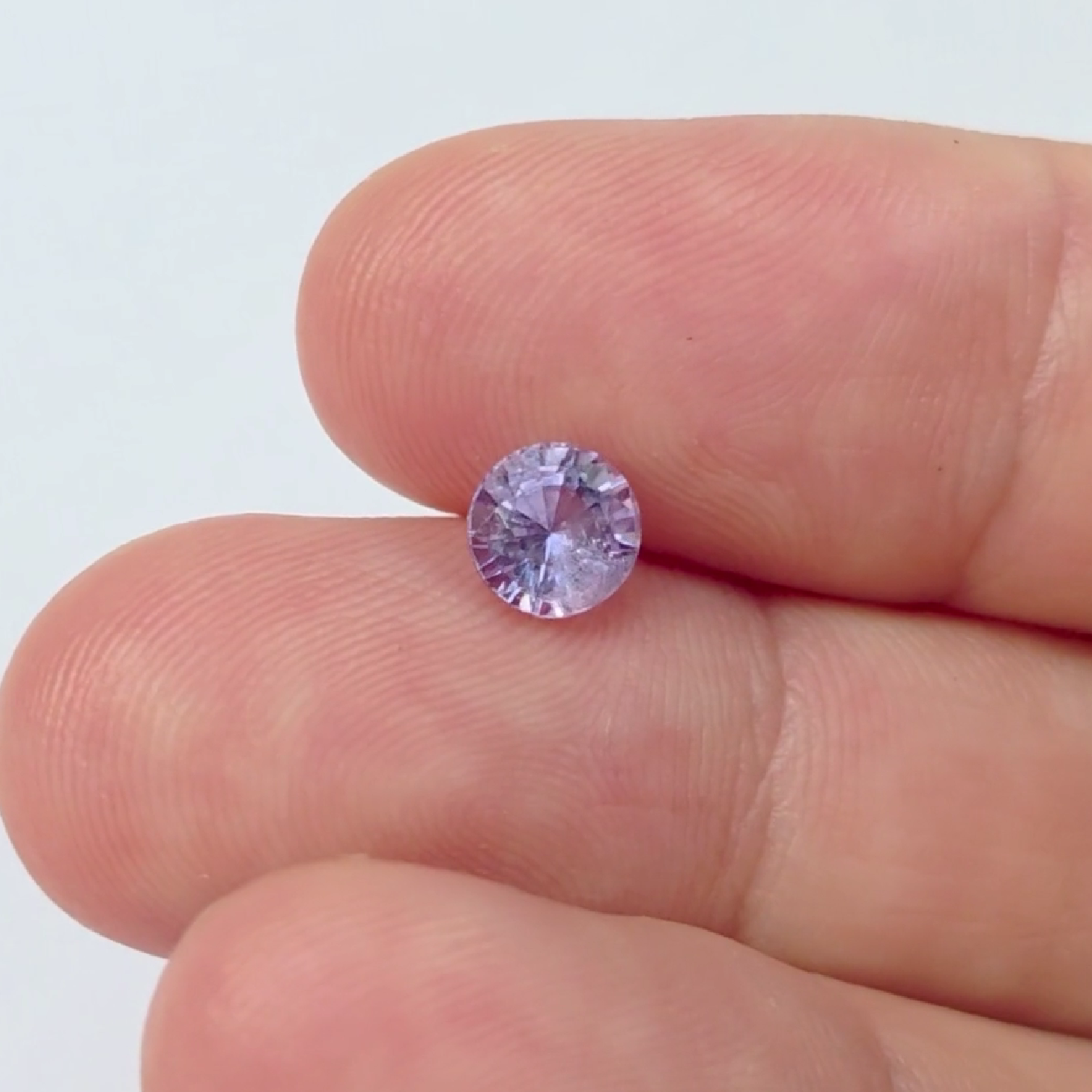 1.05 Ct Natural Purple Sapphire, Round, Sri Lanka
