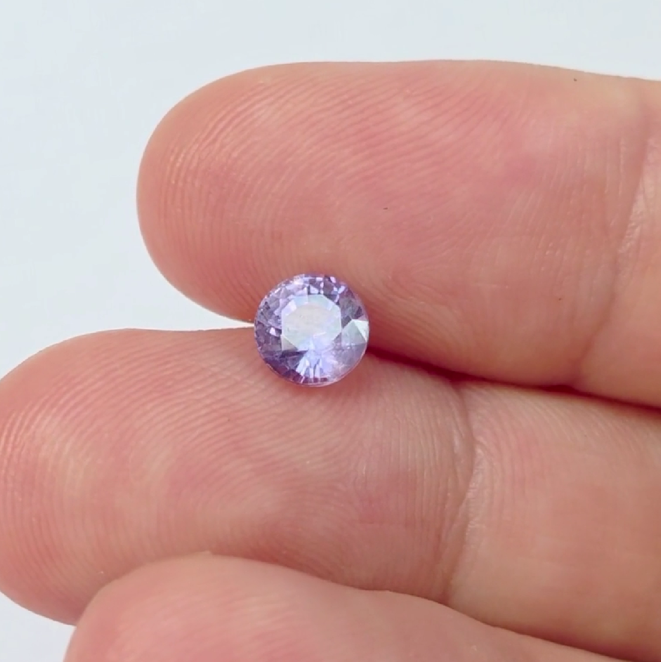 1.05 Ct Natural Purple Sapphire, Round, Sri Lanka