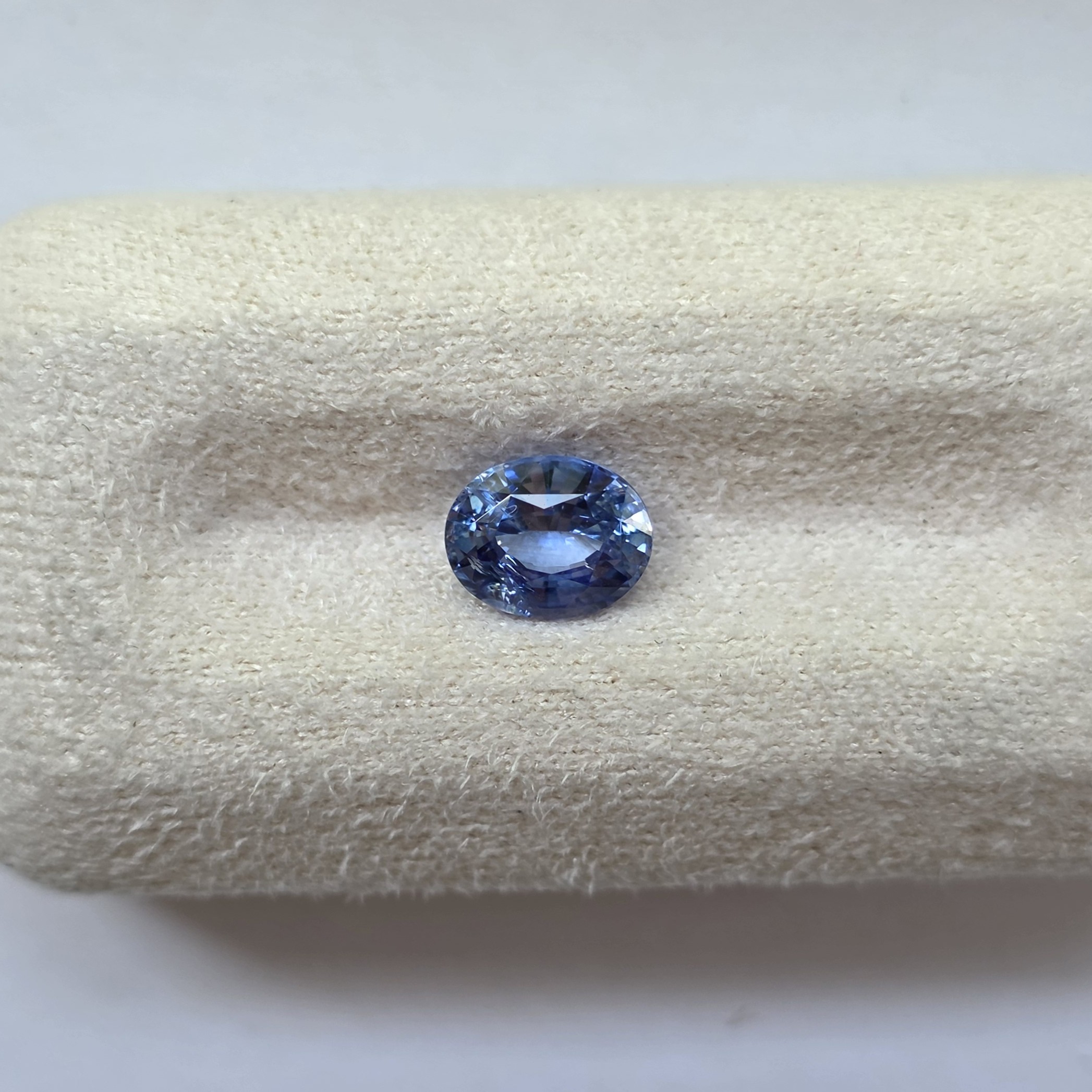 0.81 Ct Natural Blue Sapphire, Oval, Sri Lanka