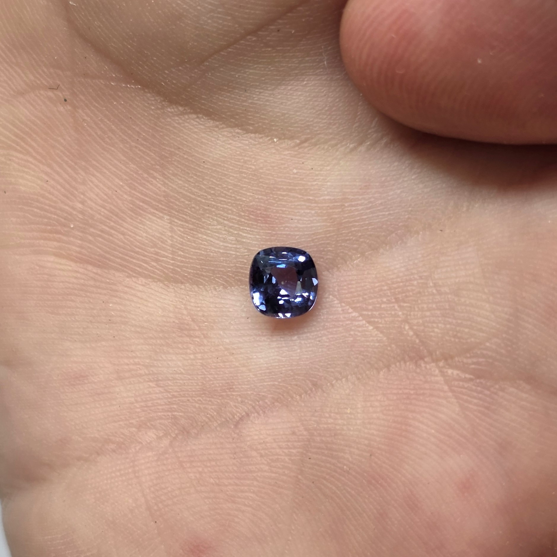 0.48 Ct Natural Blue Sapphire, Square, Sri Lanka