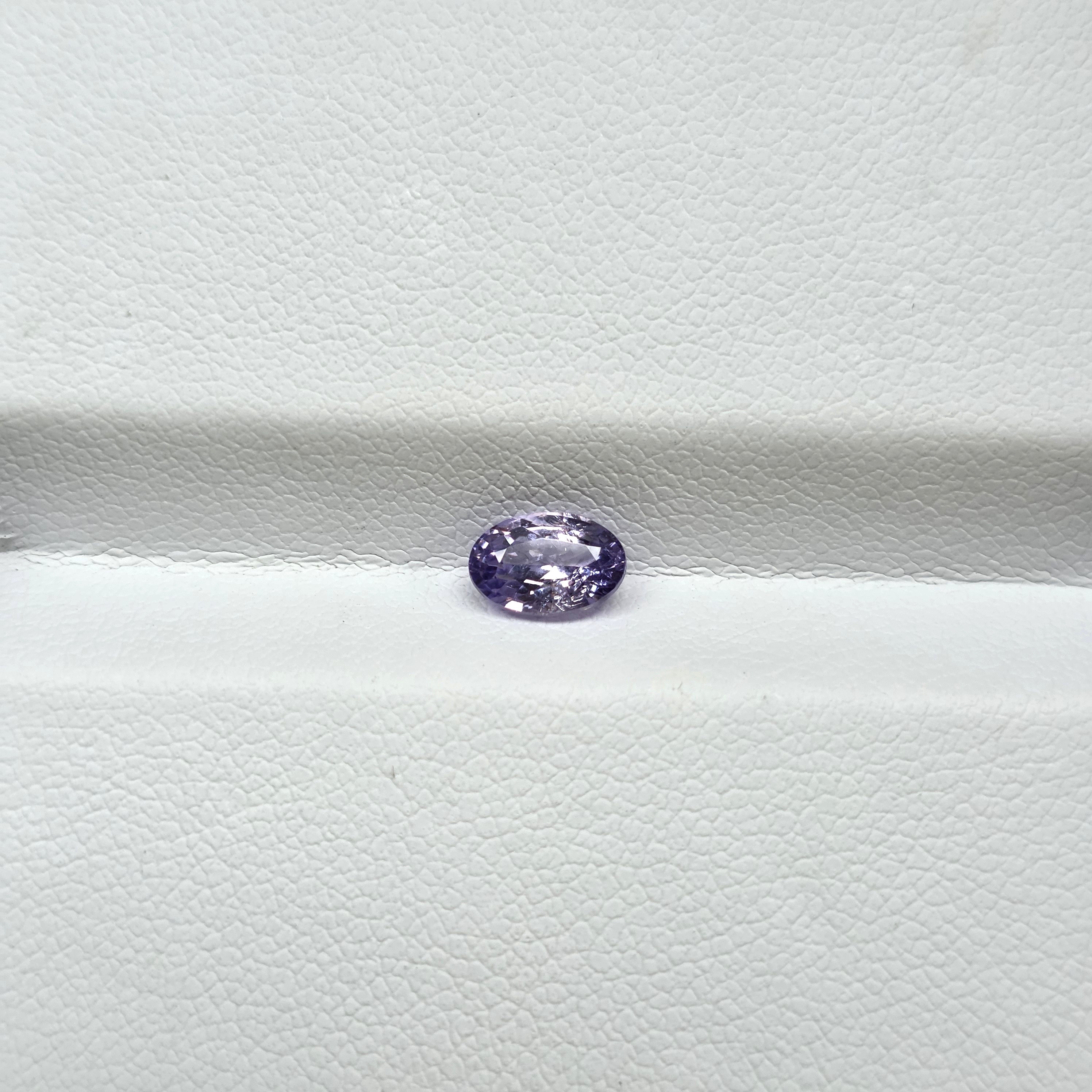 0.90 Ct Natural Purple Sapphire, Oval, Sri Lanka