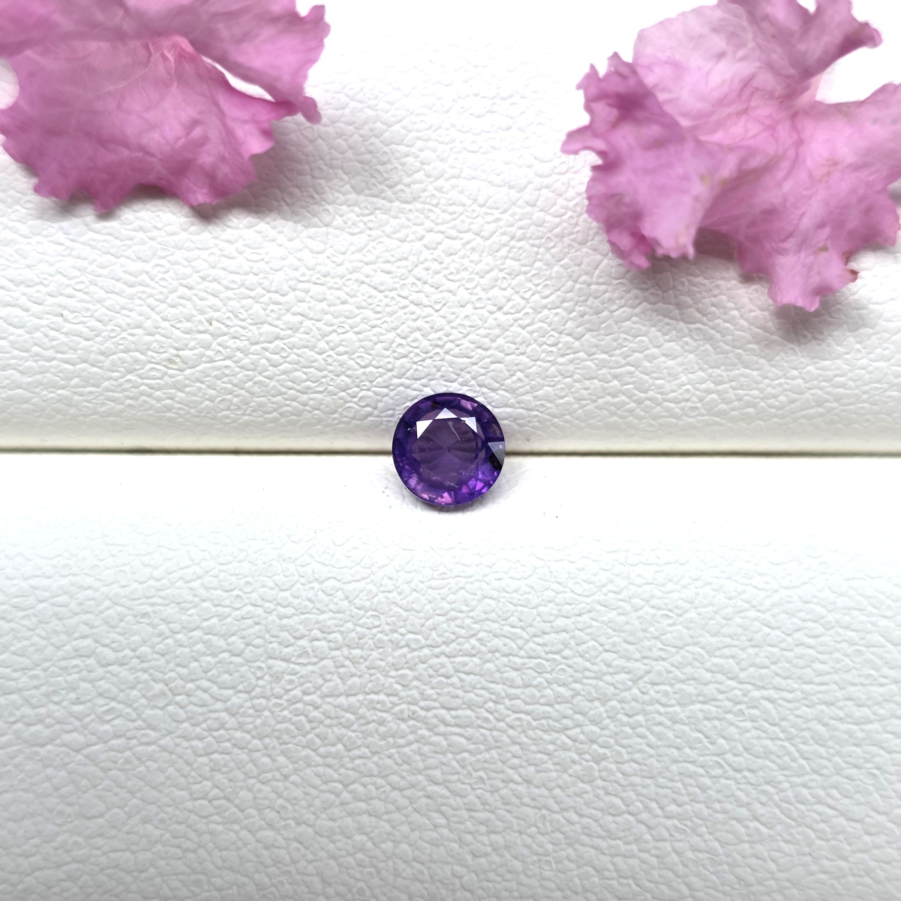 0.75 Ct Natural Pink Sapphire, Round, Sri Lanka