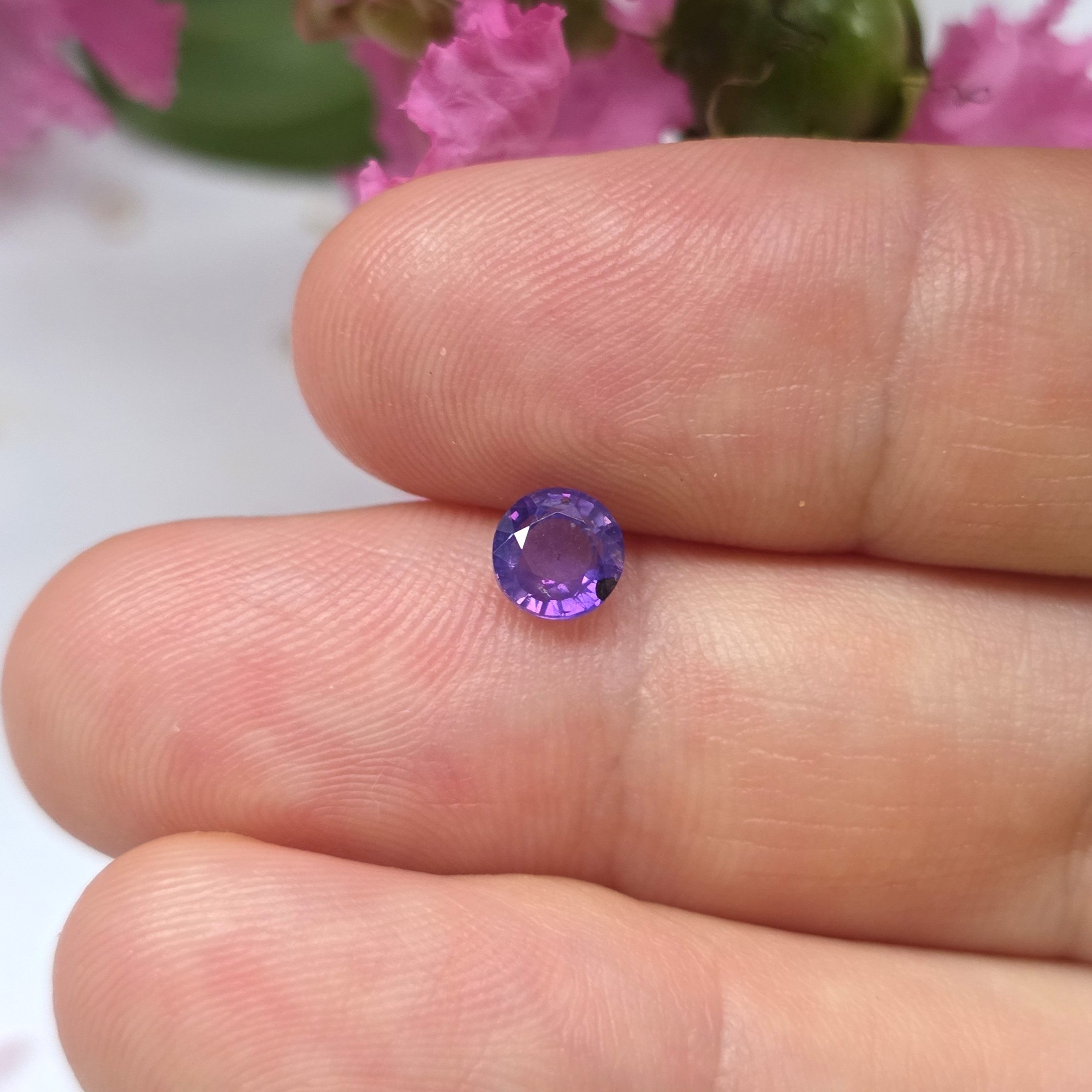 0.75 Ct Natural Pink Sapphire, Round, Sri Lanka