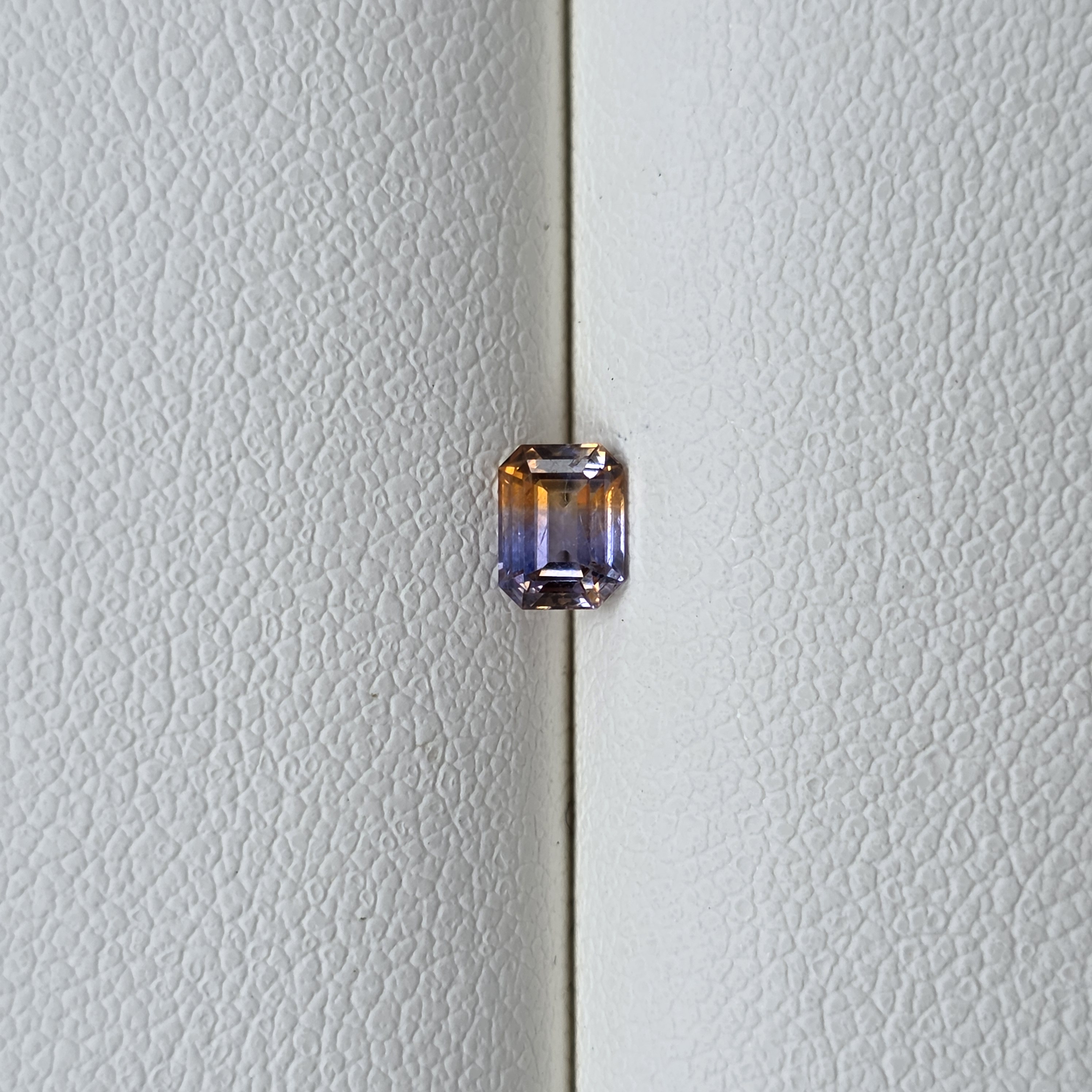 0.56 Ct Natural Bi-Color Sapphire, Sri Lanka