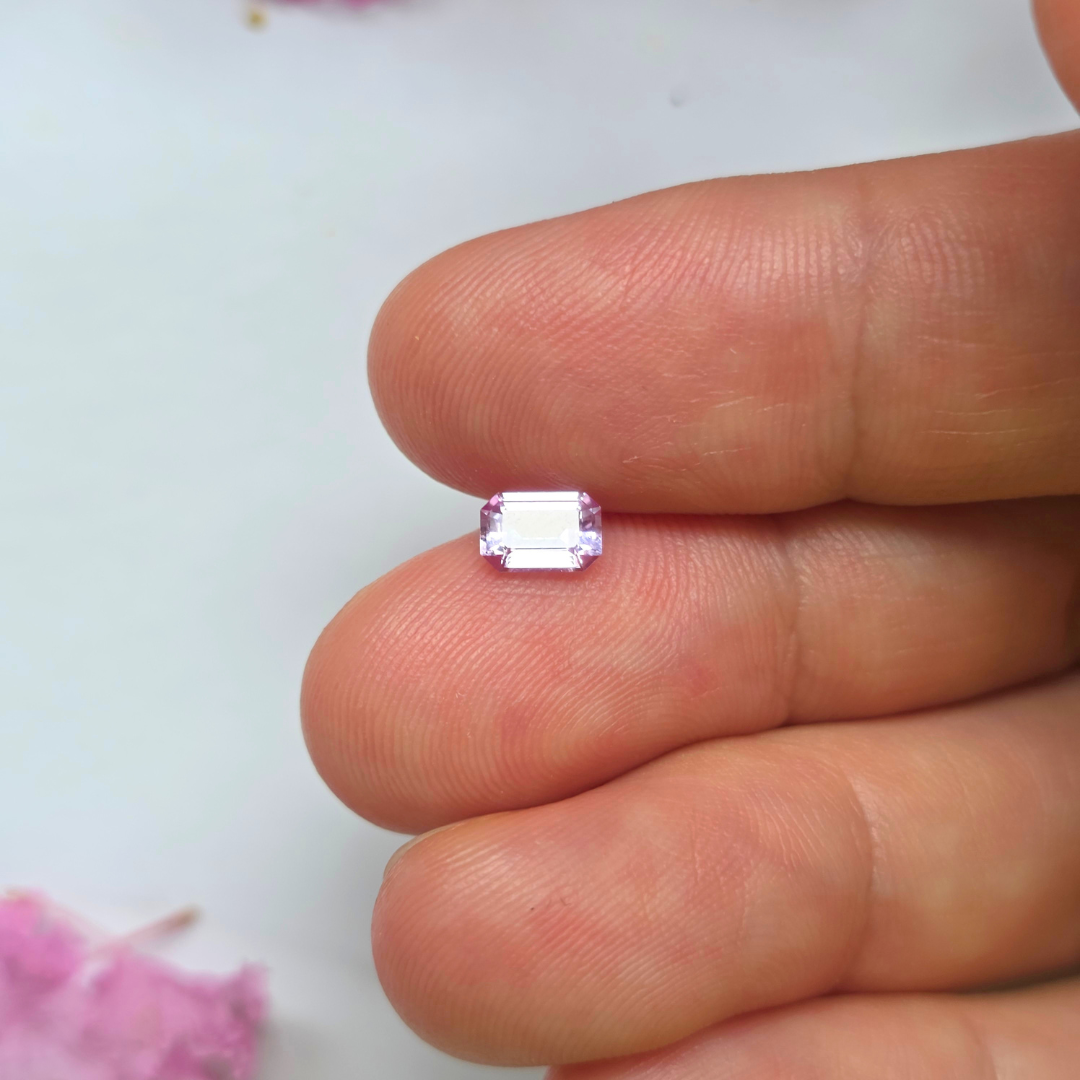 0.51 Ct Natural Pink Sapphire, Octagon Cut, Sri Lanka