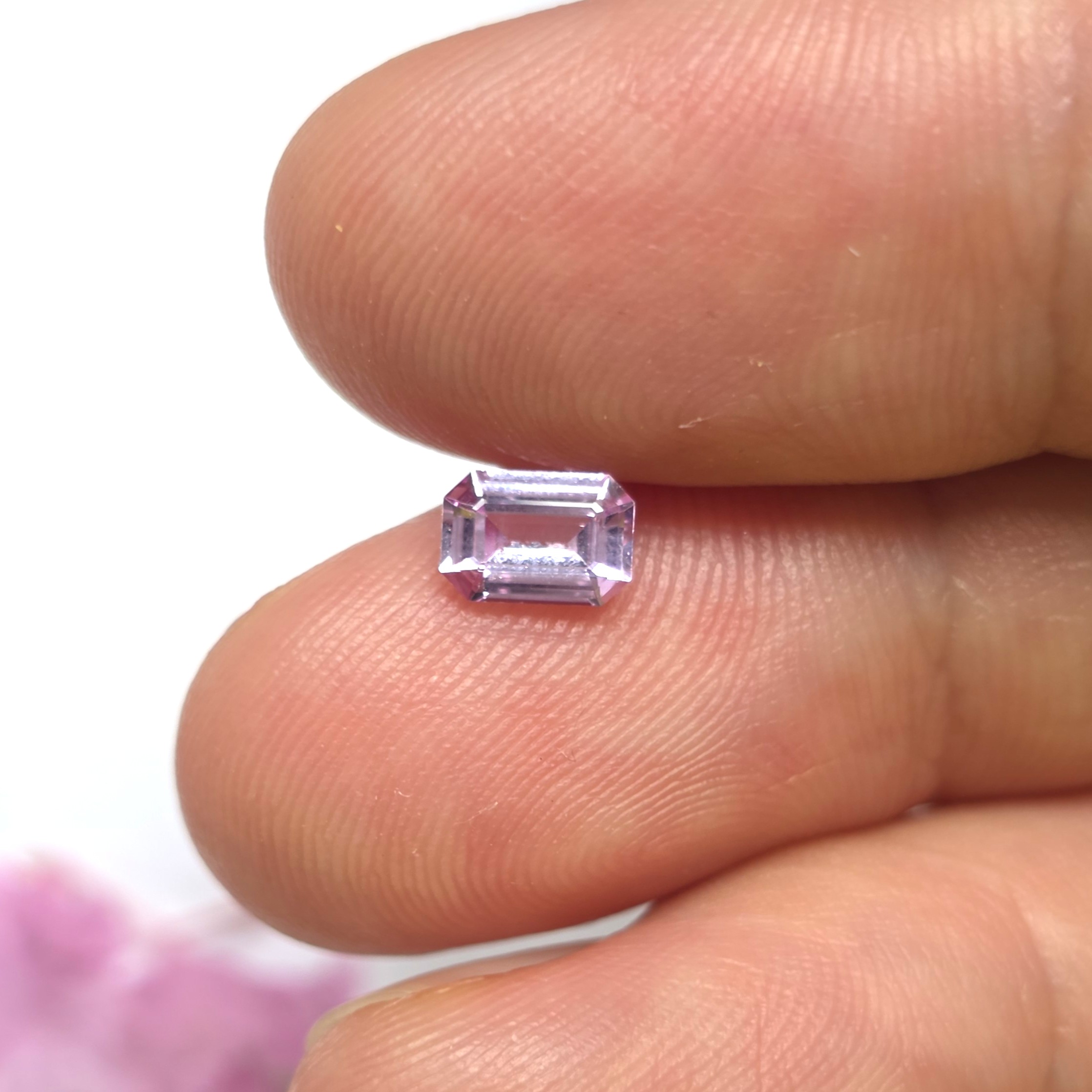 0.51 Ct Natural Pink Sapphire, Octagon Cut, Sri Lanka