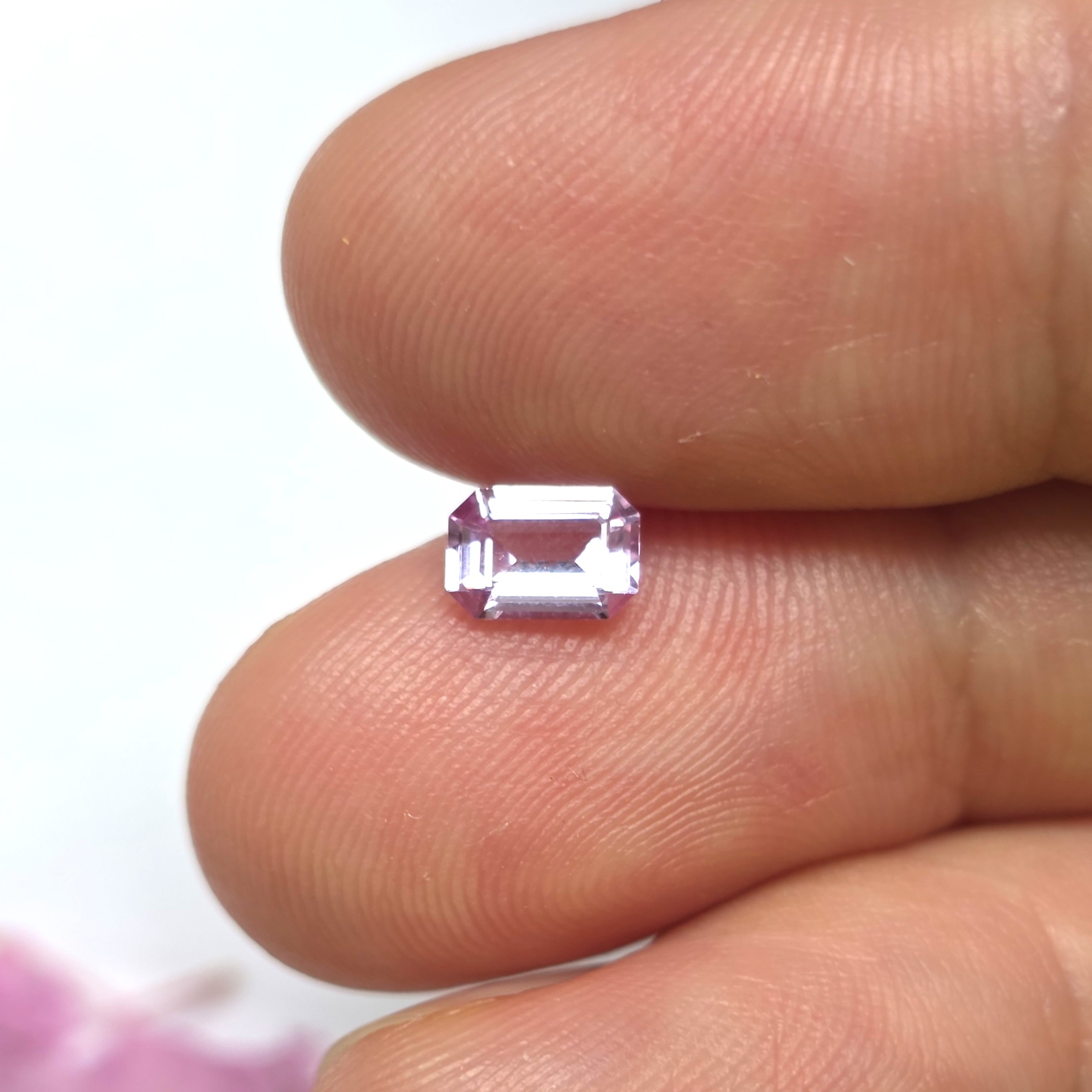 0.51 Ct Natural Pink Sapphire, Octagon Cut, Sri Lanka