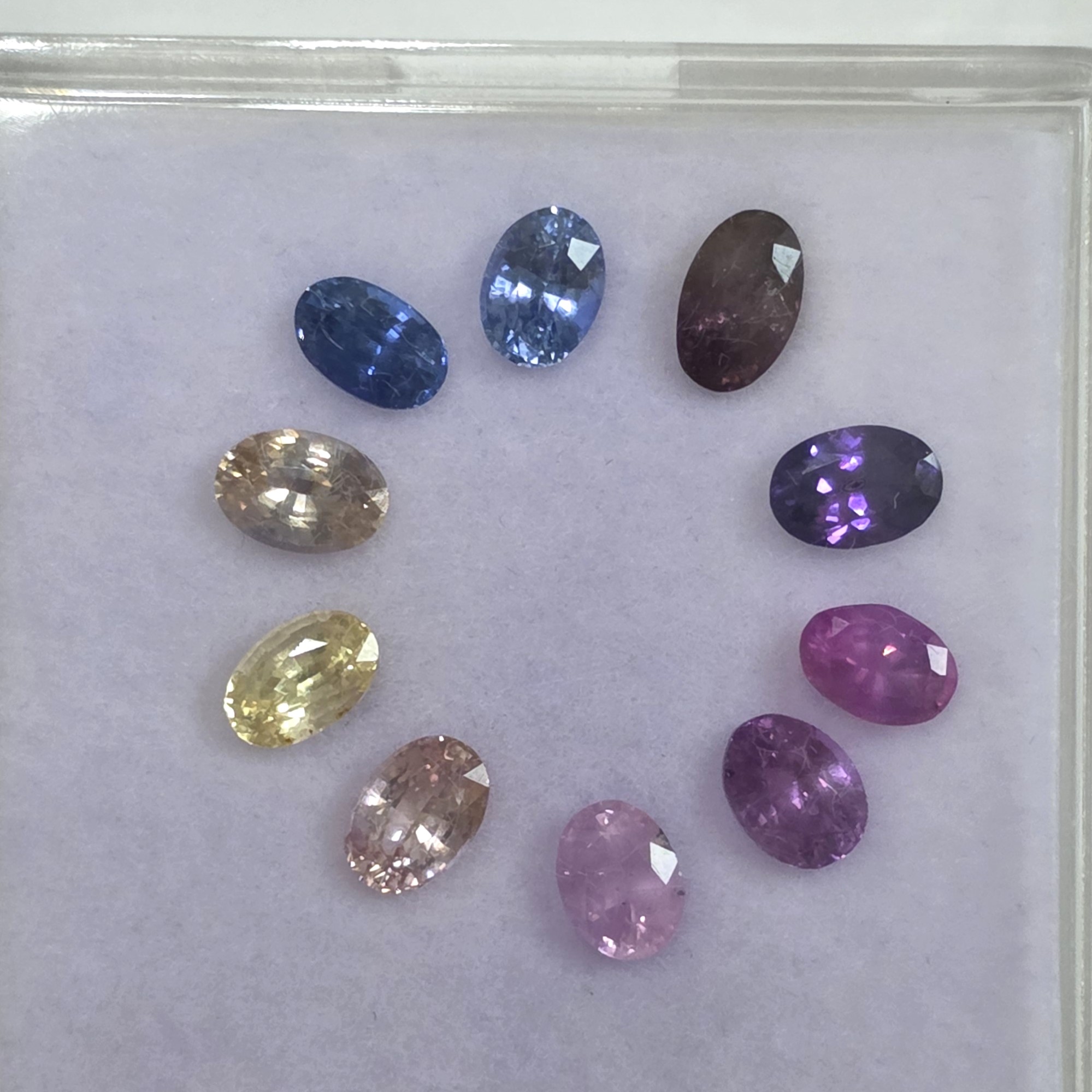 6.00 Ct Natural Mix Color Sapphire Lot, 10 Pcs, Sri Lanka