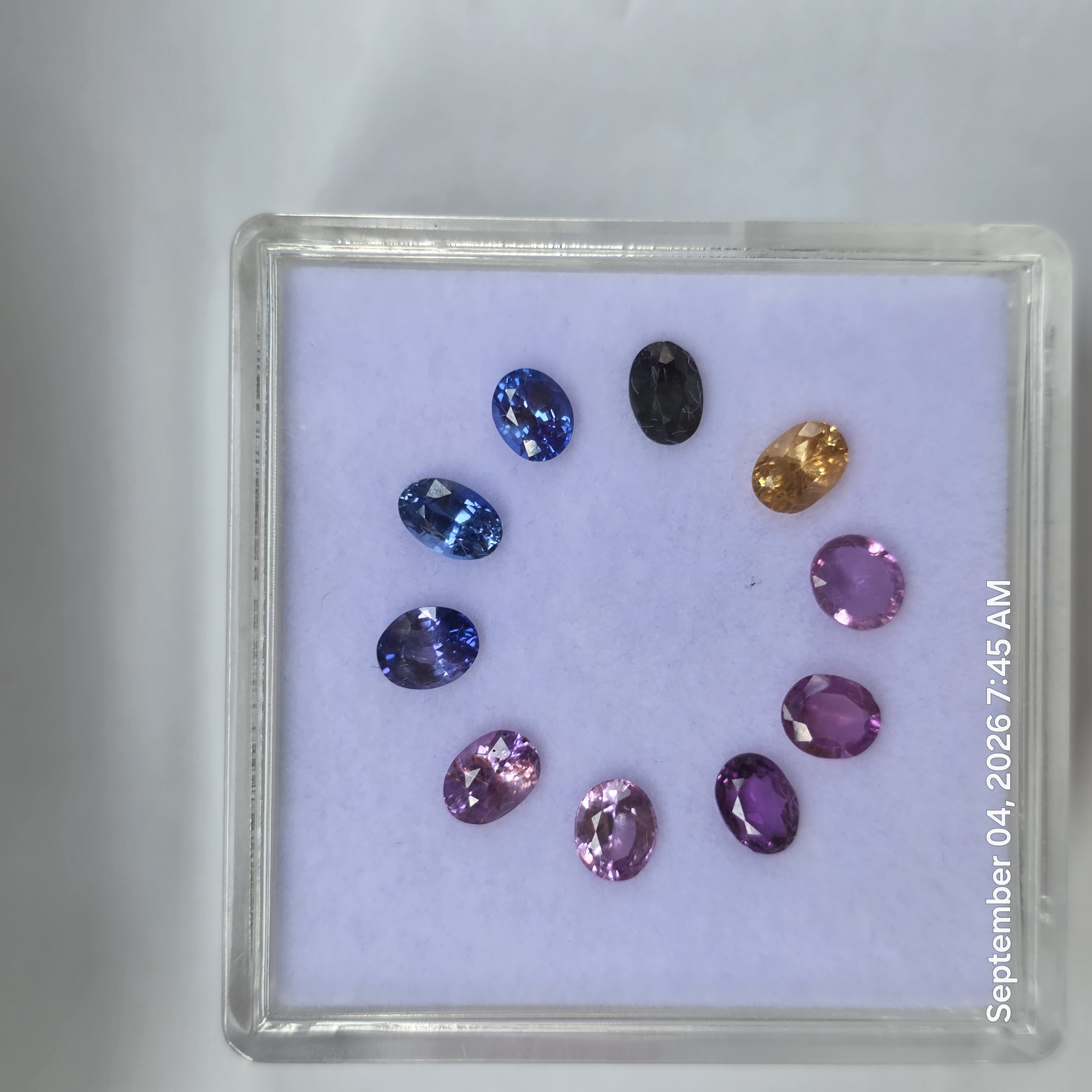 4.5 Ct Natural Mix Color Sapphire Lot, 10 Pcs, Sri Lanka