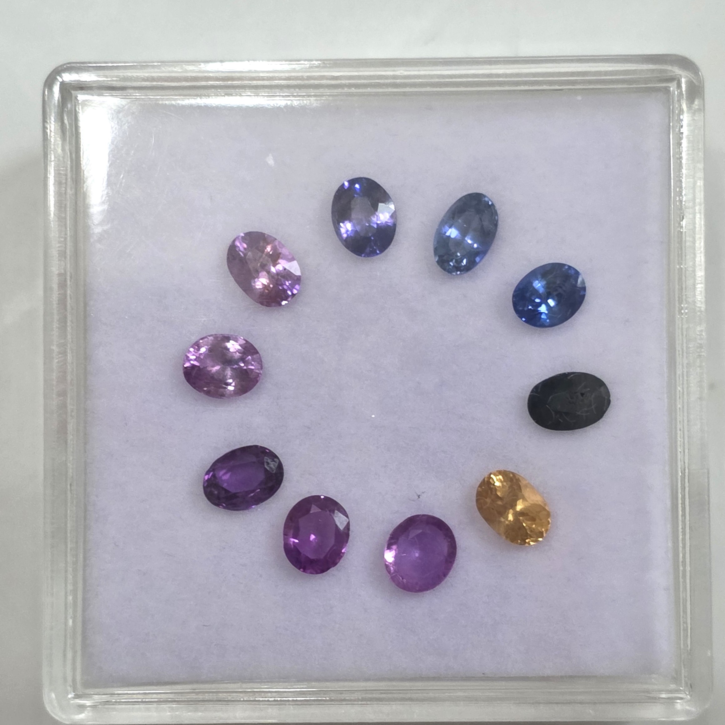 4.5 Ct Natural Mix Color Sapphire Lot, 10 Pcs, Sri Lanka
