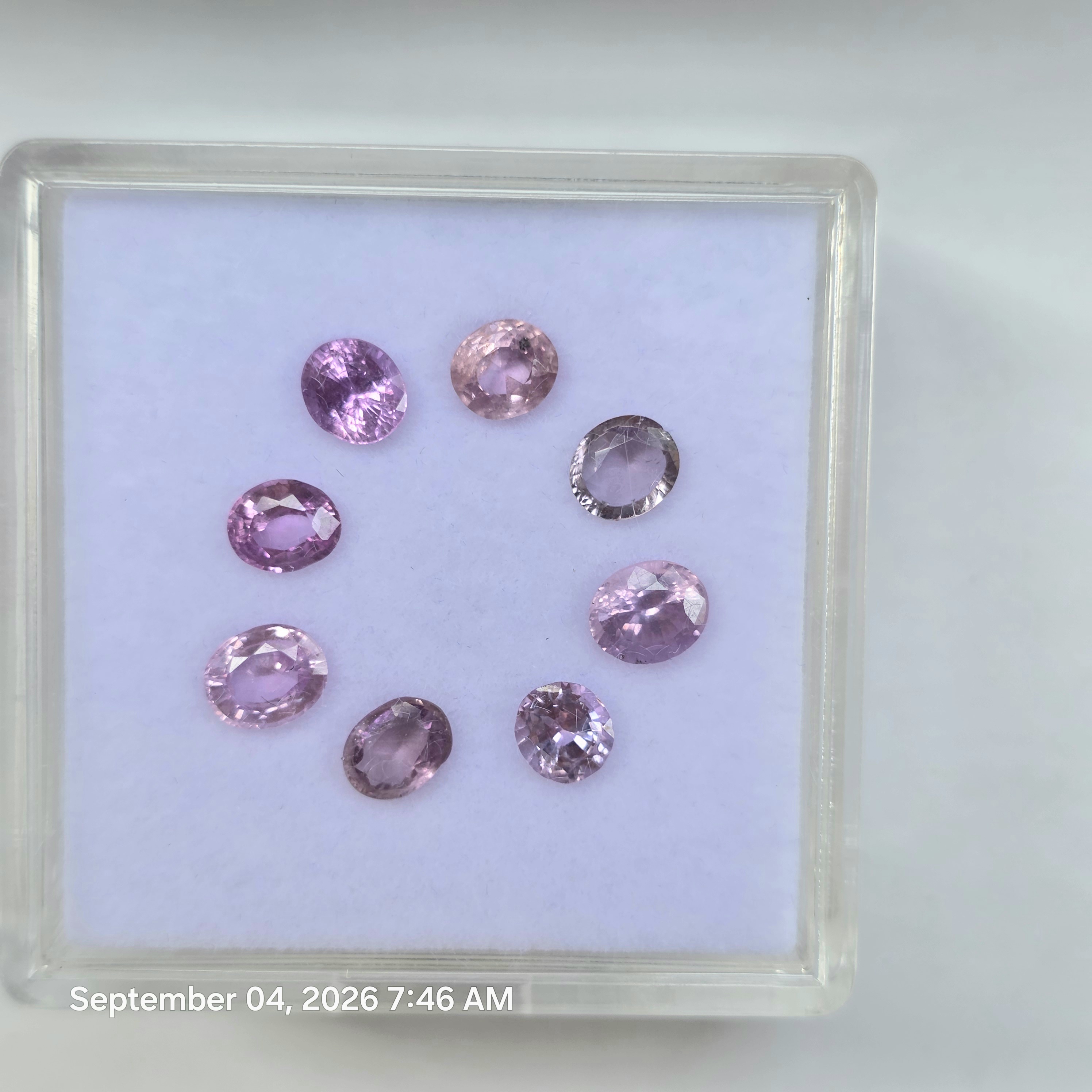 5.28 Ct Natural Mix Color Sapphire Lot, 8 Pcs, Sri Lanka