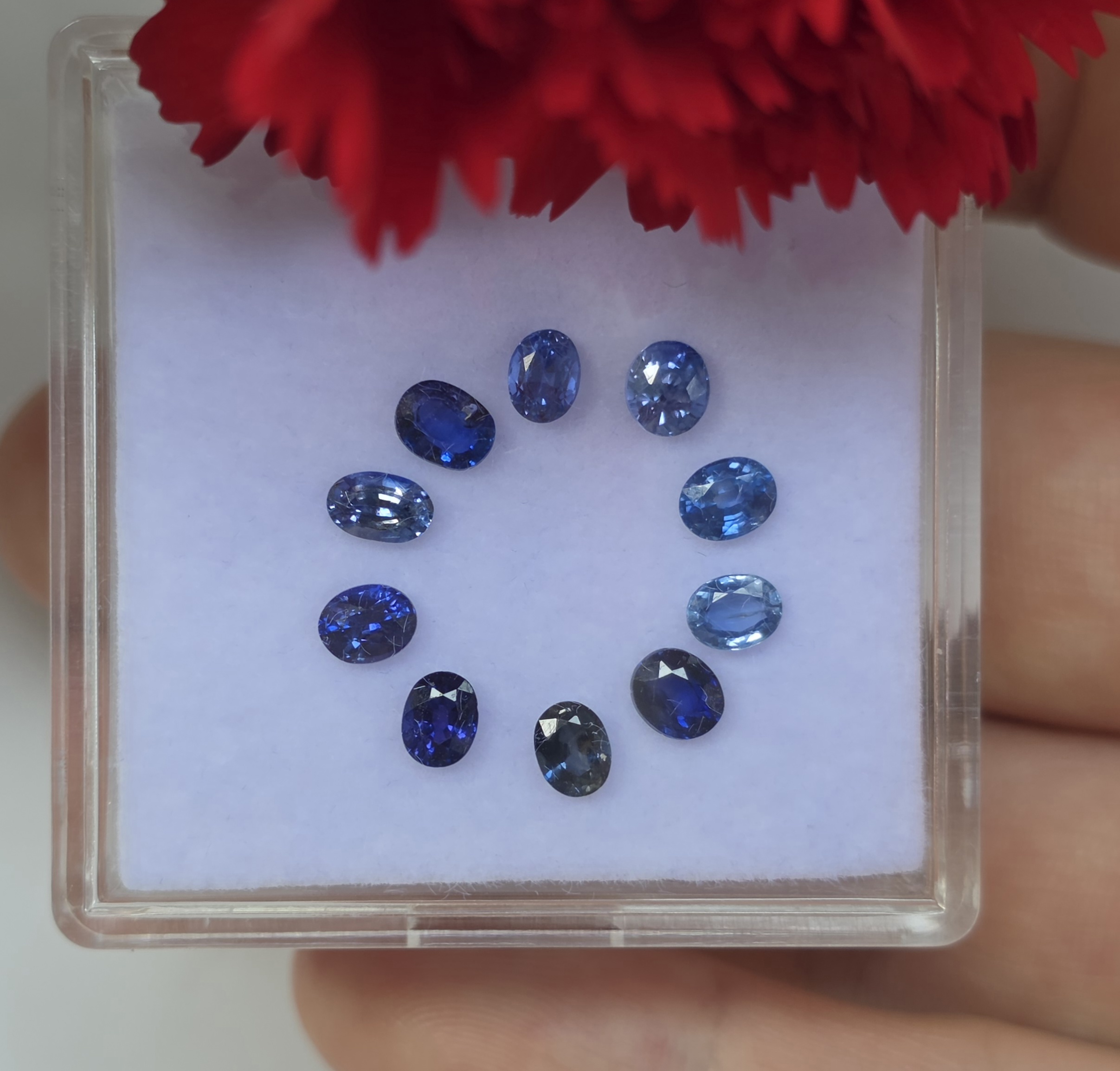 4.5 Ct Natural Mix Color Sapphire Lot, 10 Pcs, Sri Lanka